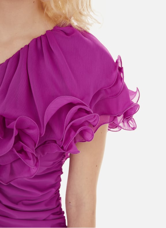 ROBE COURTE FRONCéE - ROTATE pour FEMME | Printemps.com