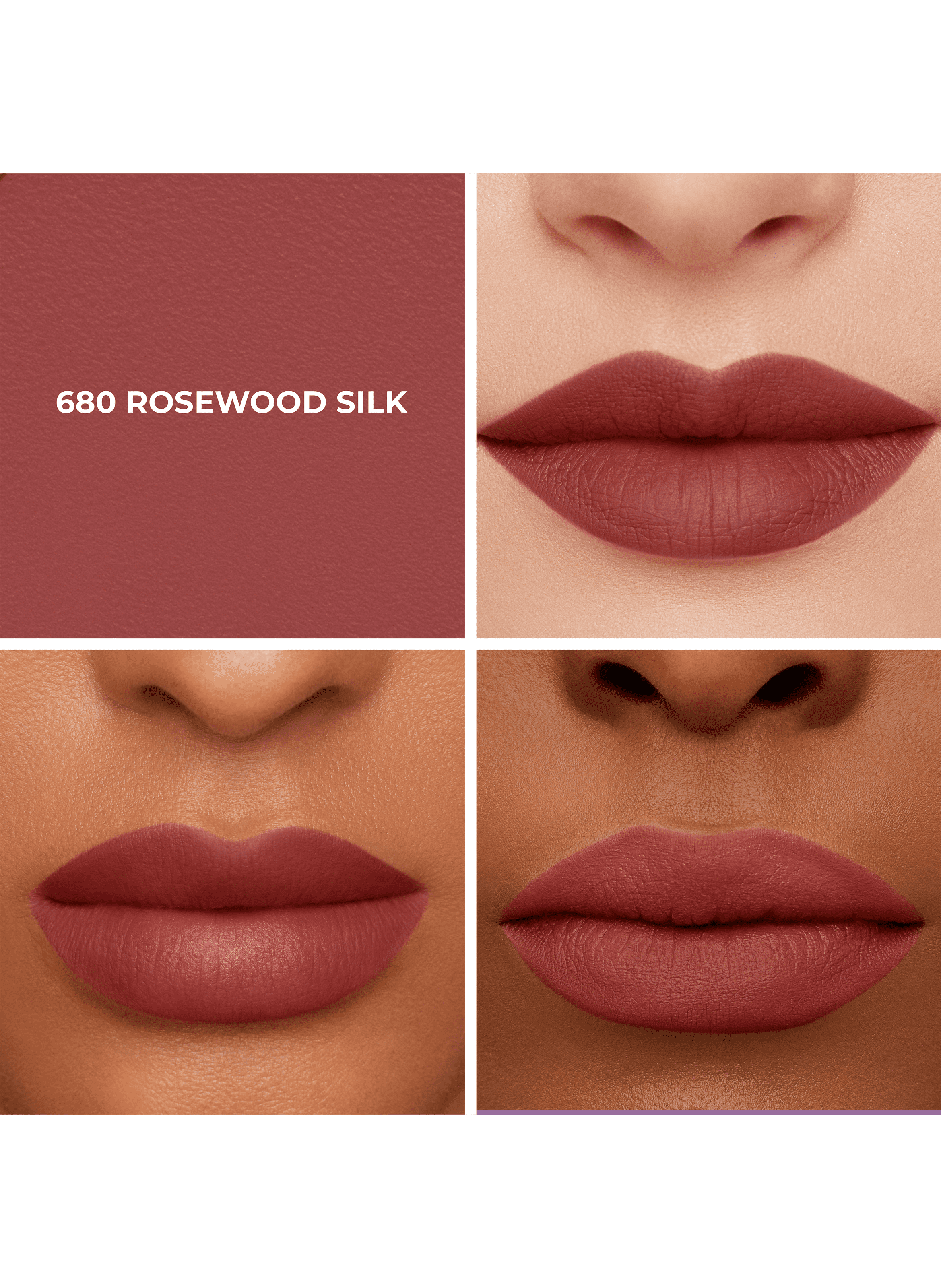 Caviar Smoothing Matte Lipstick Refill LAURA MERCIER 680 rosewood silk  