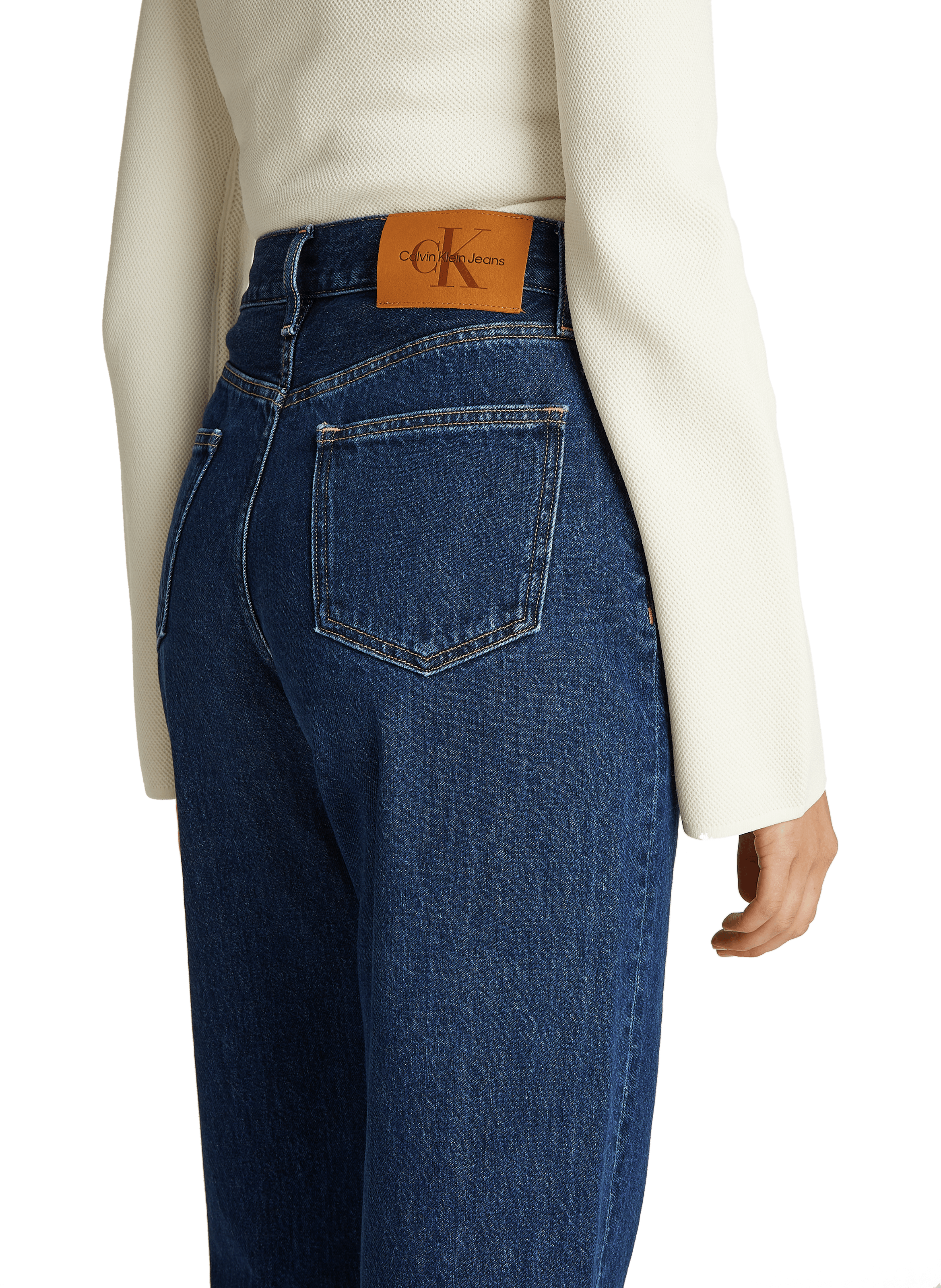 Straight leg cotton jeans CALVIN KLEIN Blue