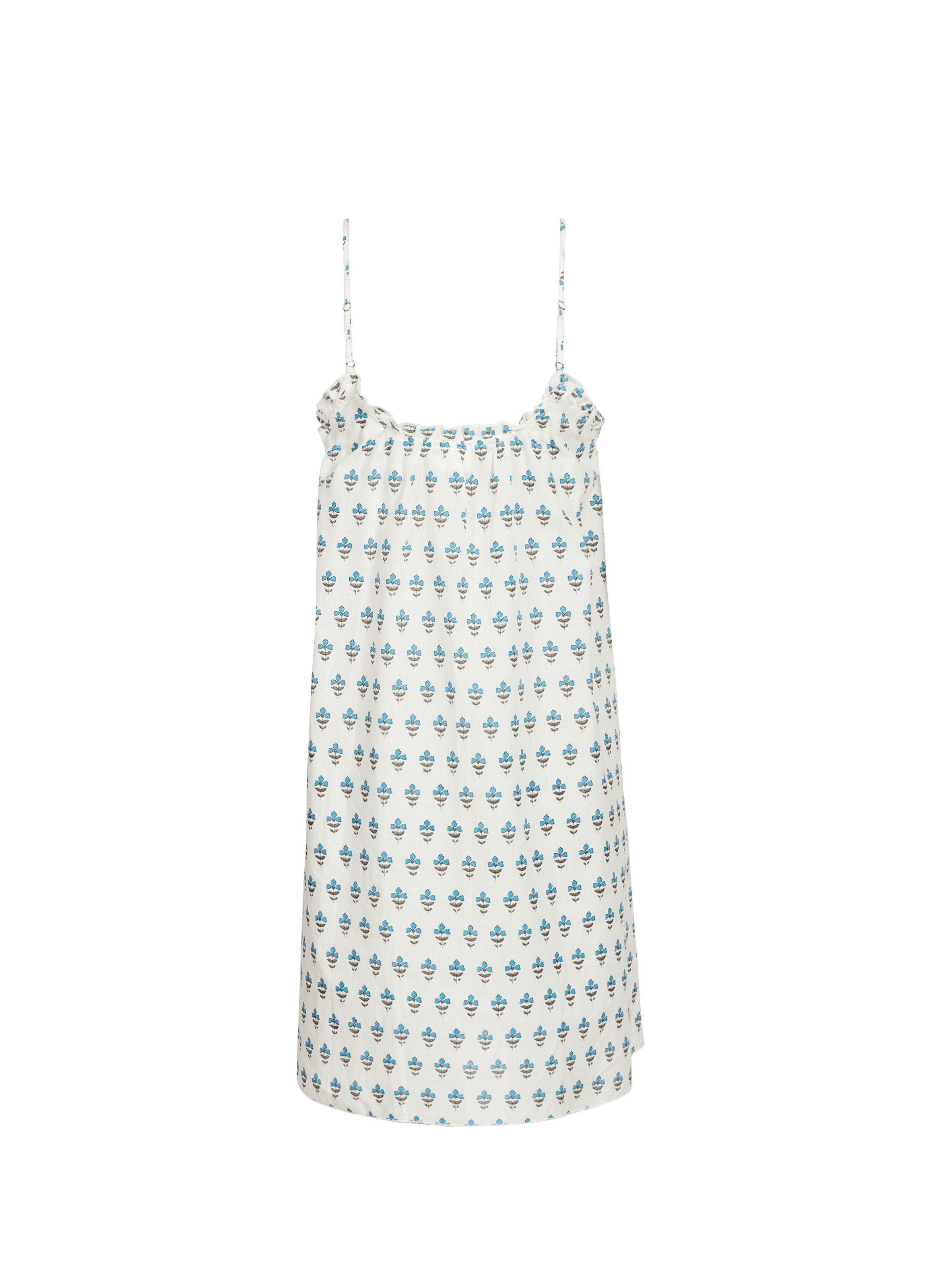 Printed cotton nightgown GERMAINE DES PRÉS Blue