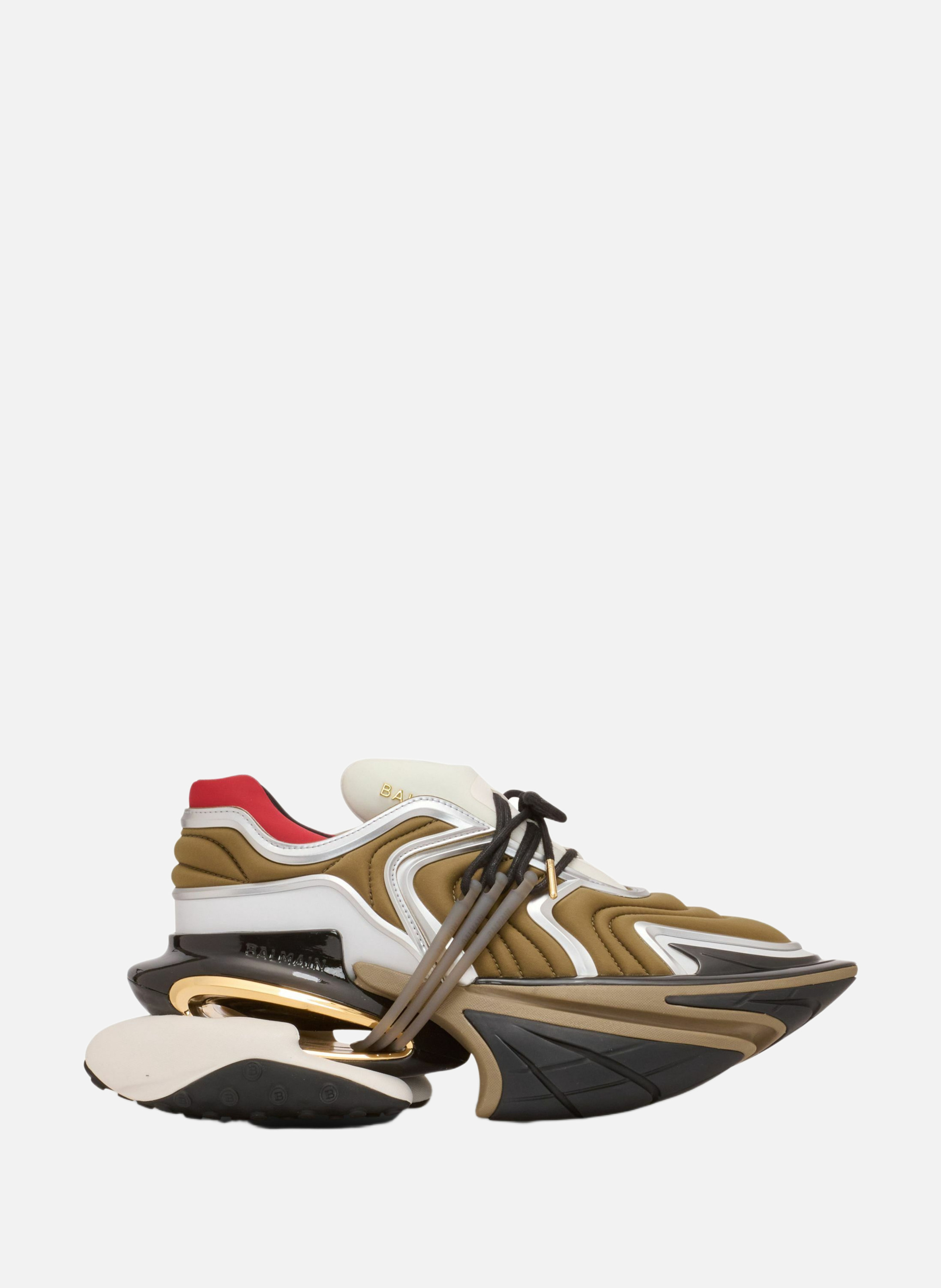 Baskets unicorn wave en néoprène Vert Balmain Homme