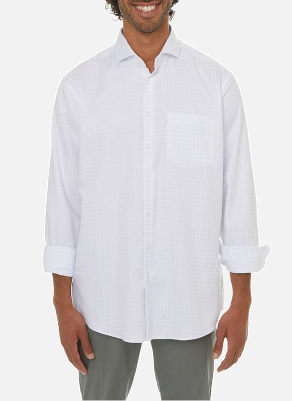 Cotton check shirt Blue by SEIDENSTICKER SEIDENSTICKER Cotton check shirt Blue