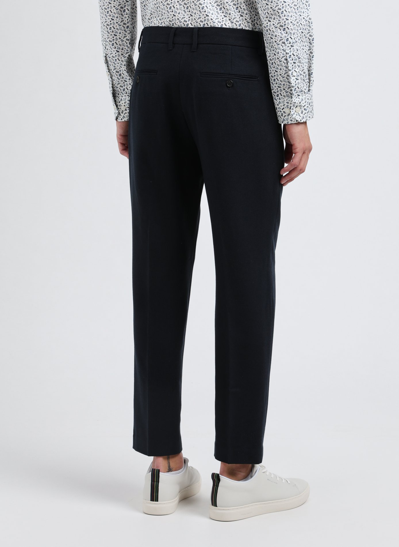 Straight wool-blend trousers  SELECTED Blue