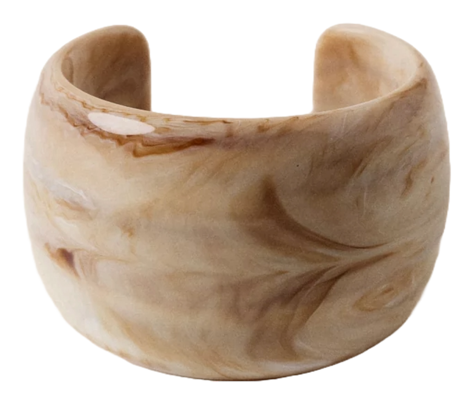 Bracelet large marbré ambrito SESSUN Beige