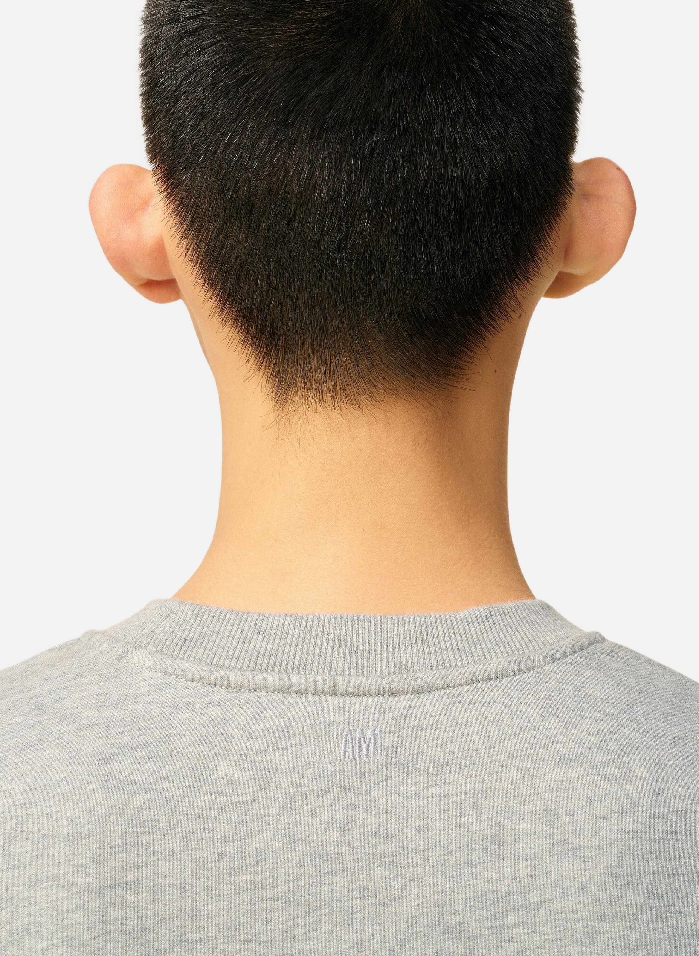 Sweatshirt ami de coeur en coton AMI PARIS Gris