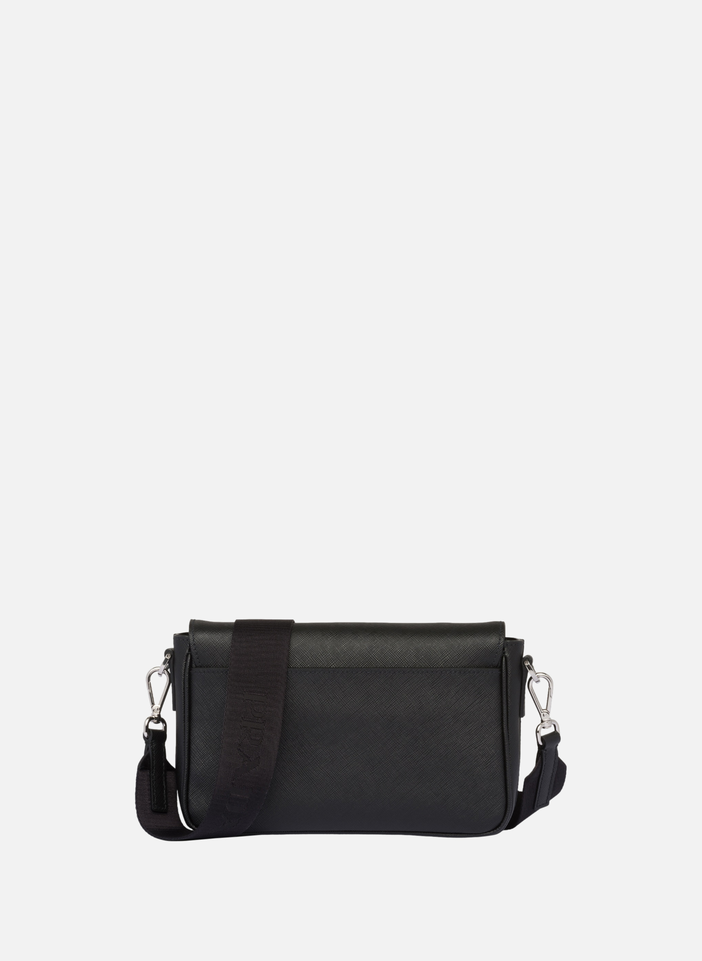 Sac porté épaule en cuir saffiano PRADA Noir