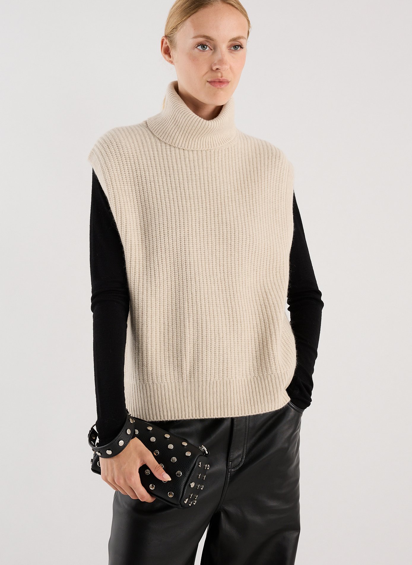 Sac à main Gabion clouté SAISON 1865 Noir