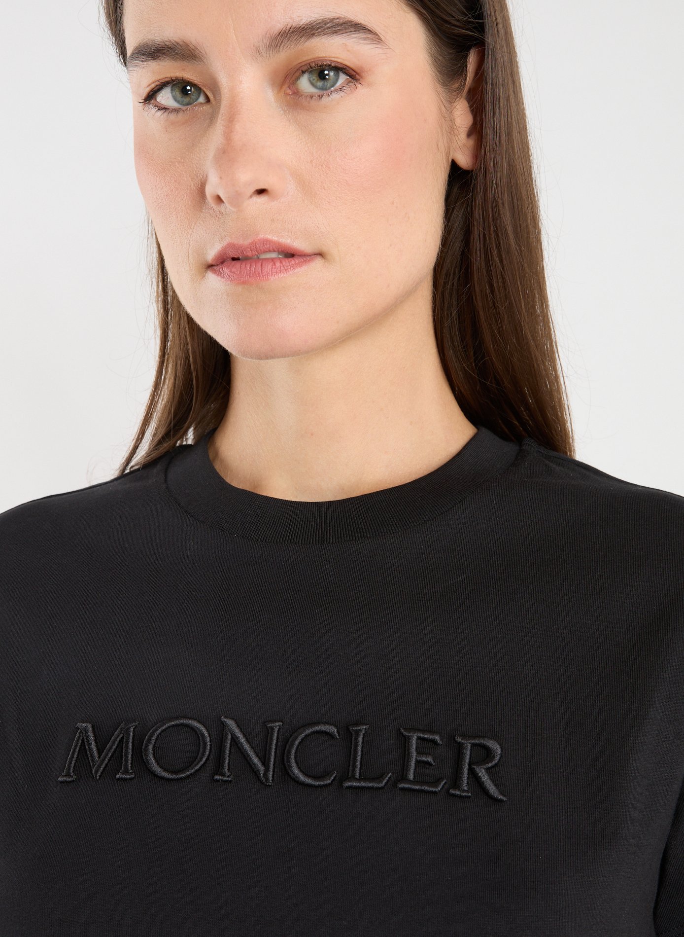 Cotton Logo T-shirt MONCLER Black