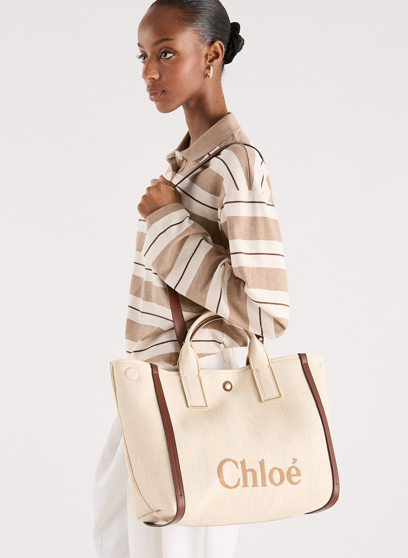 Sac cabas Carry médium CHLOÉ Beige