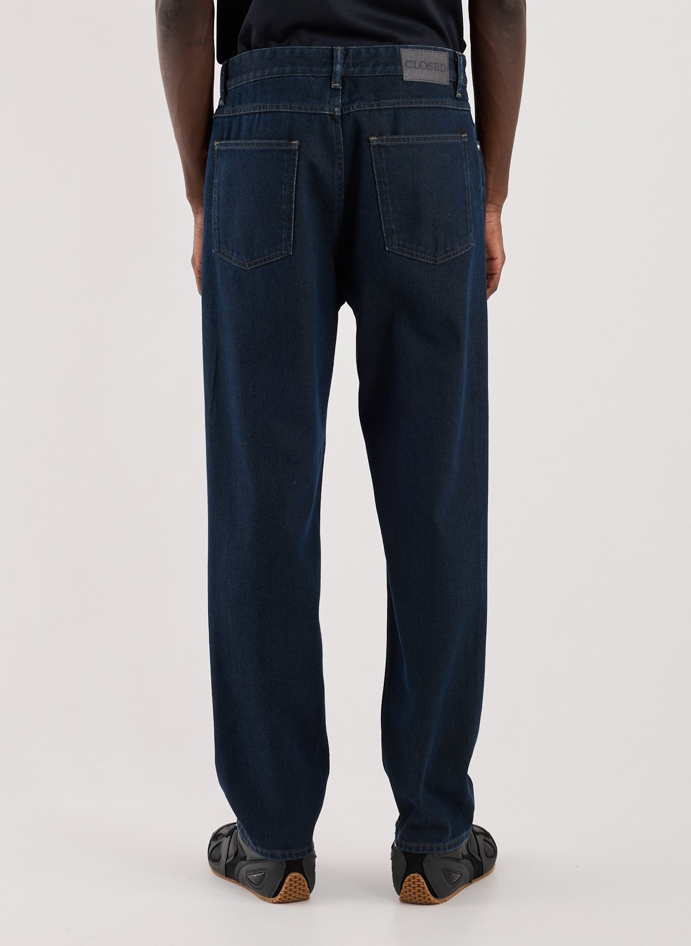 Jean droit décontracté en coton CLOSED Bleu