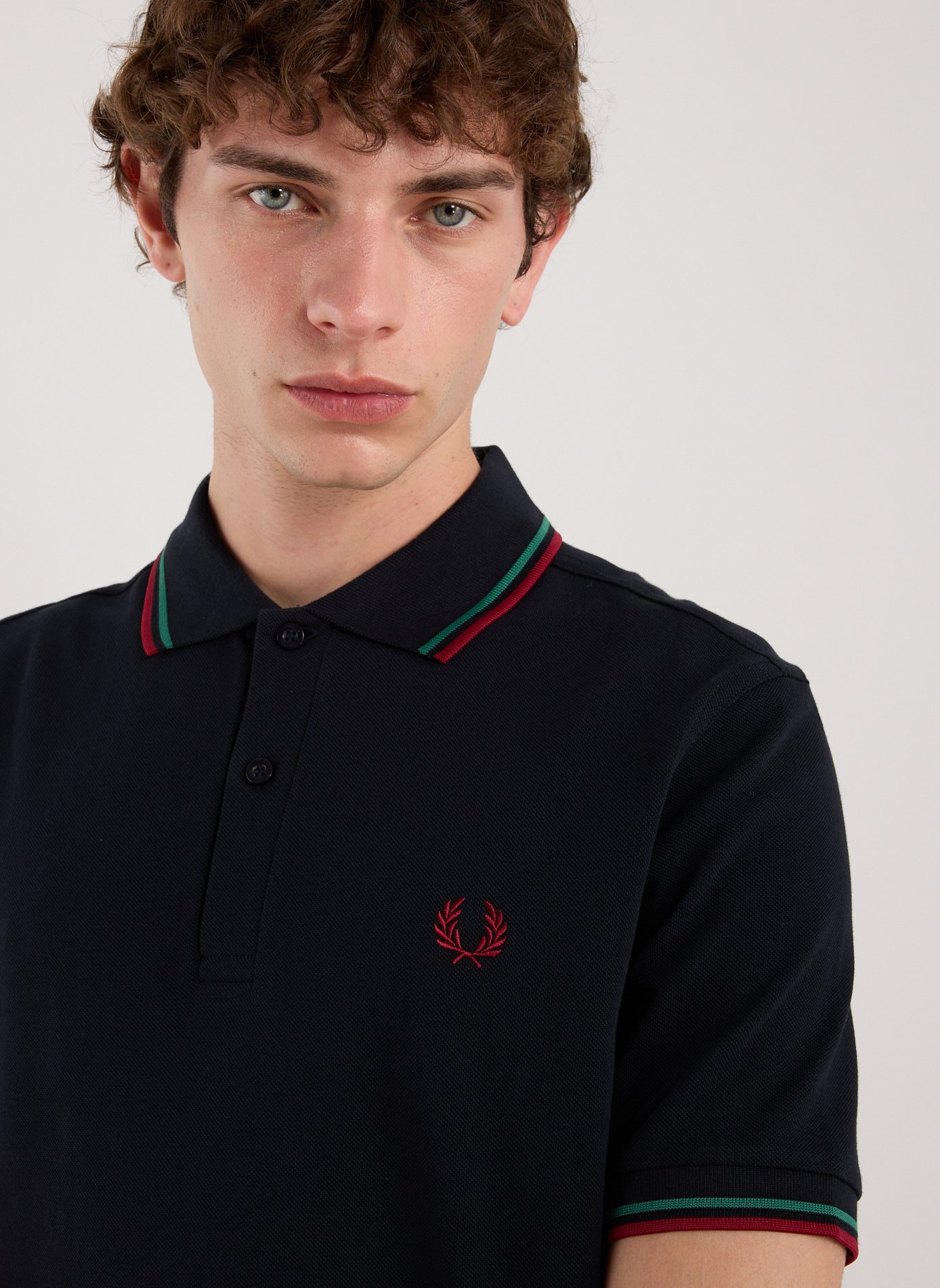 Polo en coton piqué FRED PERRY Bleu