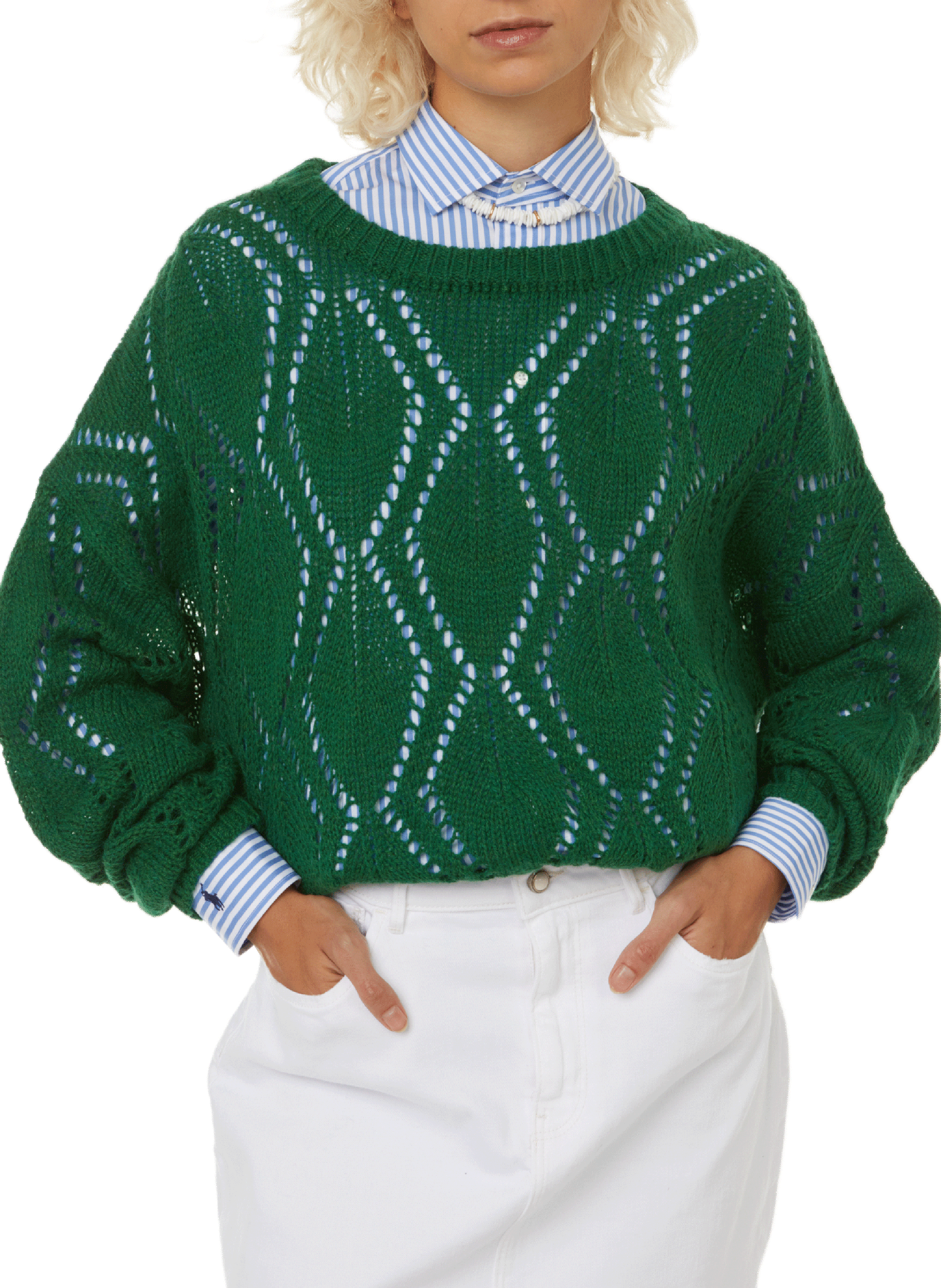 ROSEANNA Early alpaca and wool-blend jumper Green