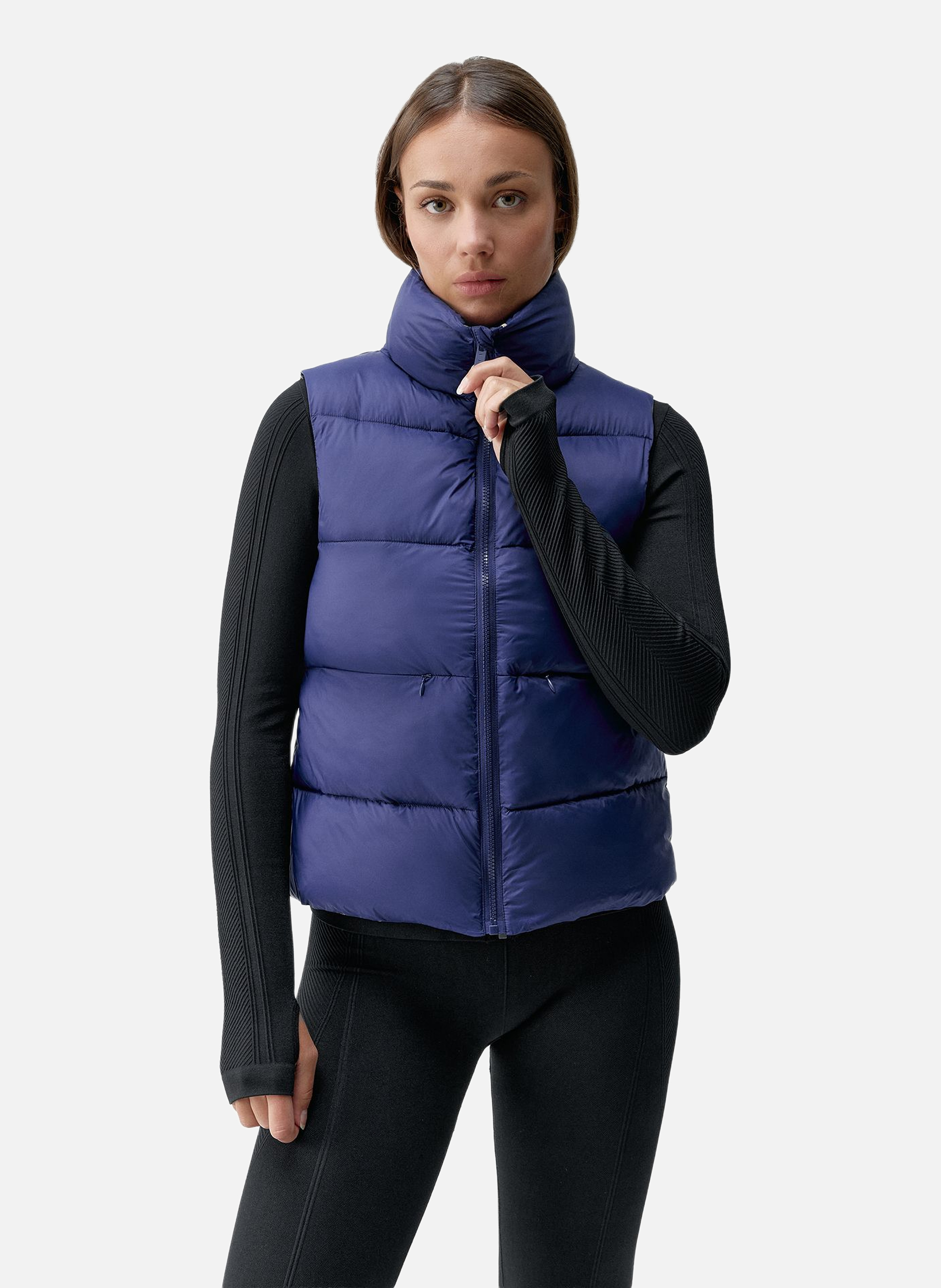 Veste de sport zippée performance athleisure jolie BORN LIVING YOGA Bleu