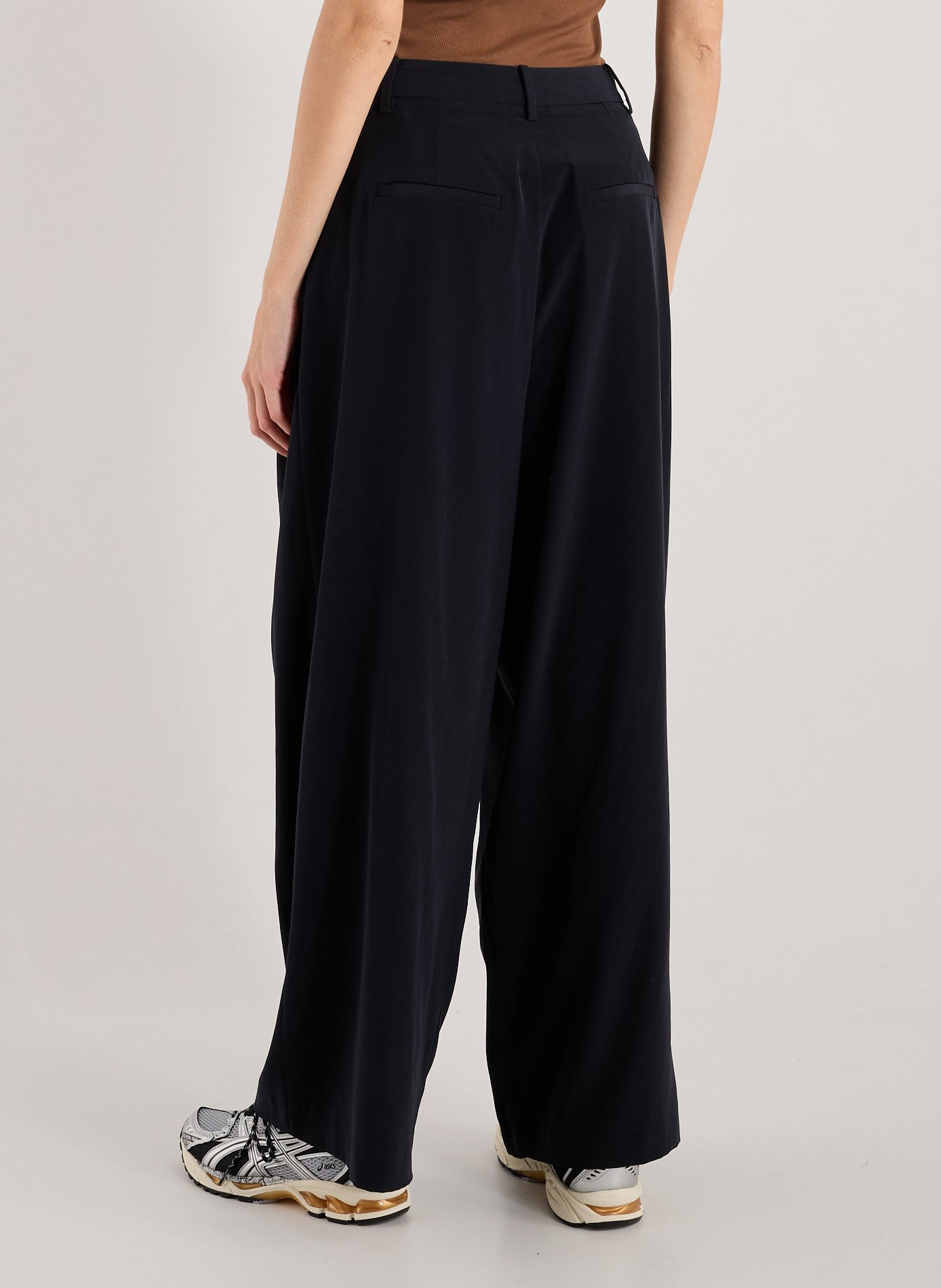 Pantalon évasé TIBI Bleu