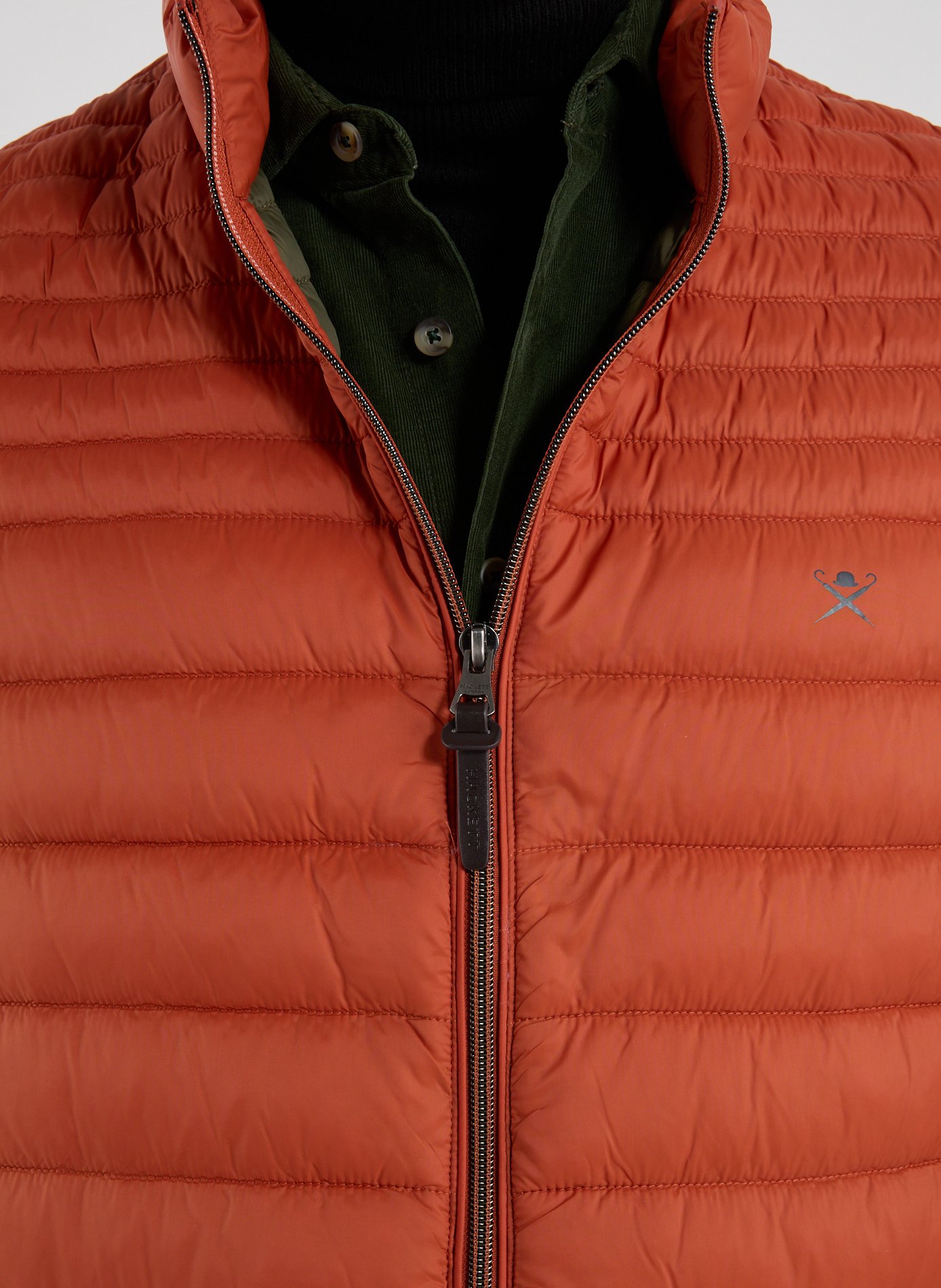 Quilted sleeveless lightweight puffer jacket HACKETT Beige