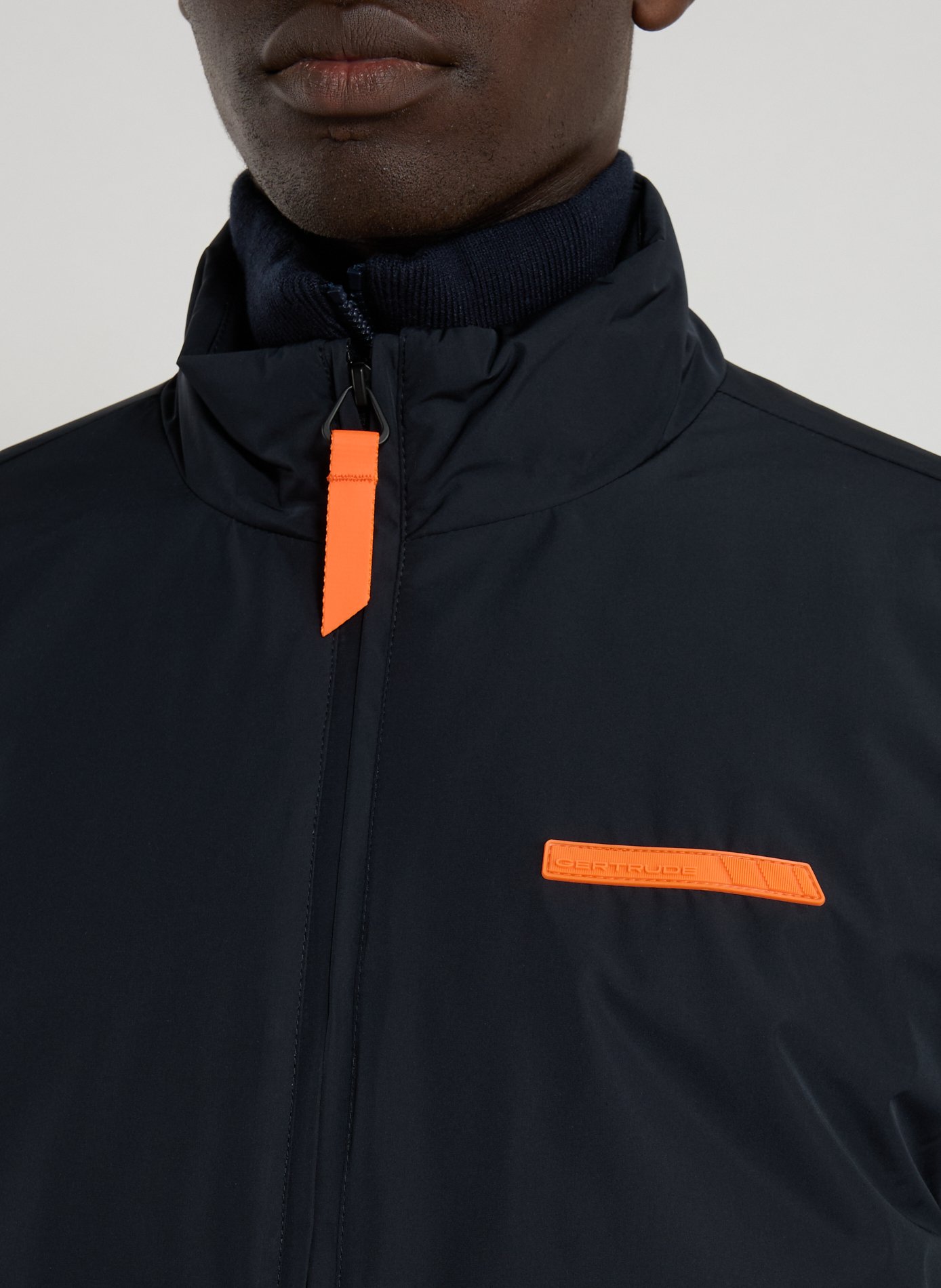 Veste droite à col montant GERTRUDE ET GASTON Noir