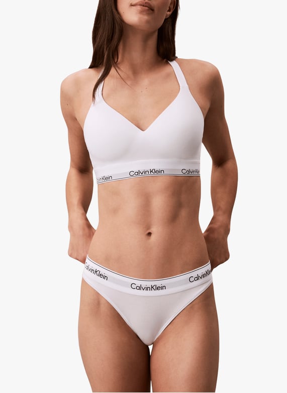 Brassière en coton mélangé | Blanc by CALVIN KLEIN Brassière en coton mélangé Blanc