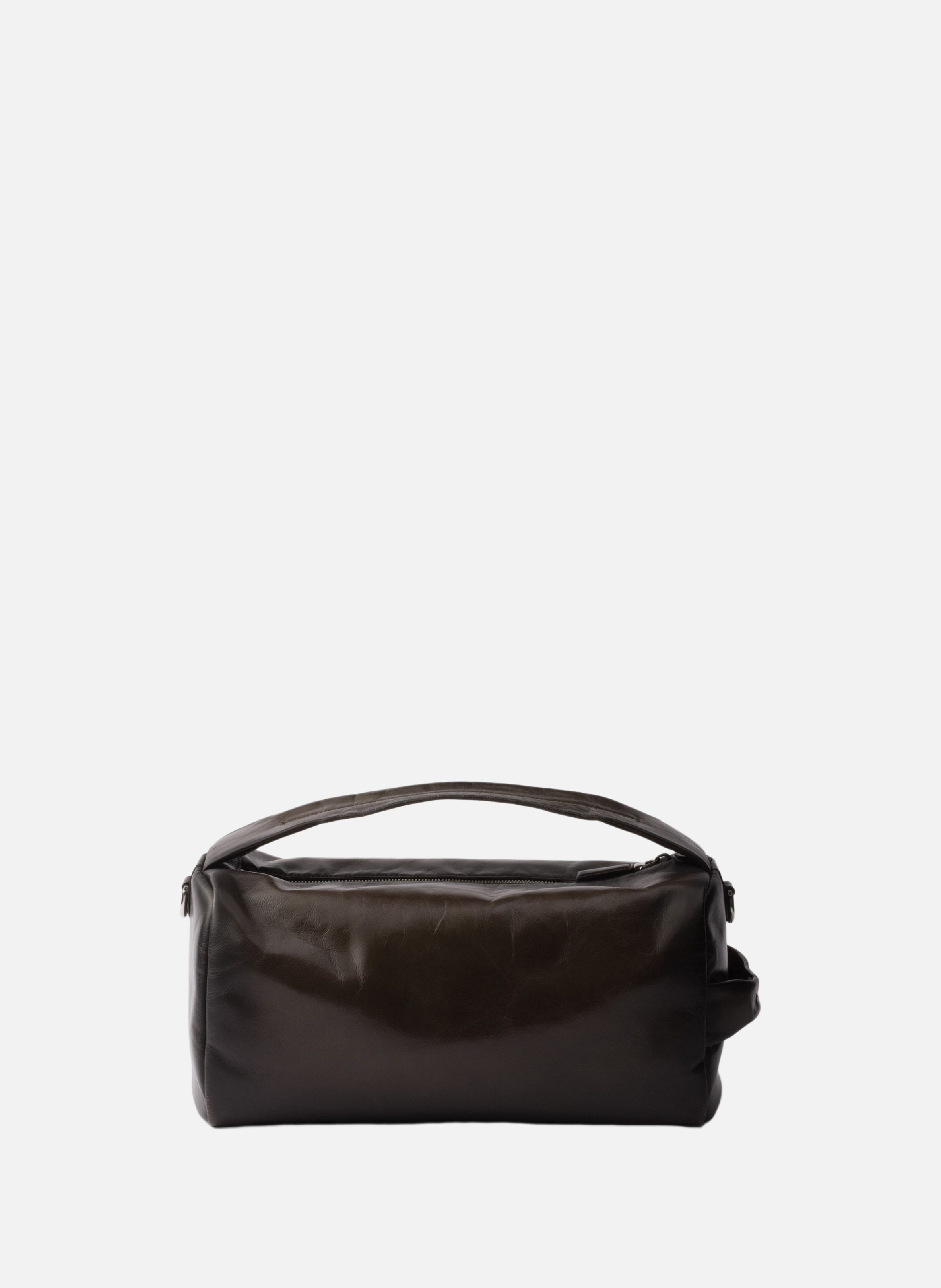 Sac à bandoulière en cuir vieilli PRADA Vert