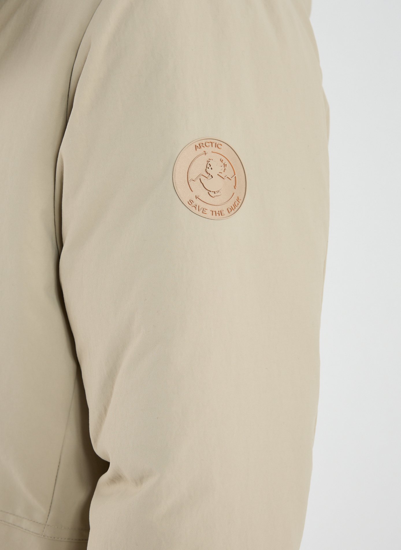 Parka Enzo droite à capuche  SAVE THE DUCK Beige