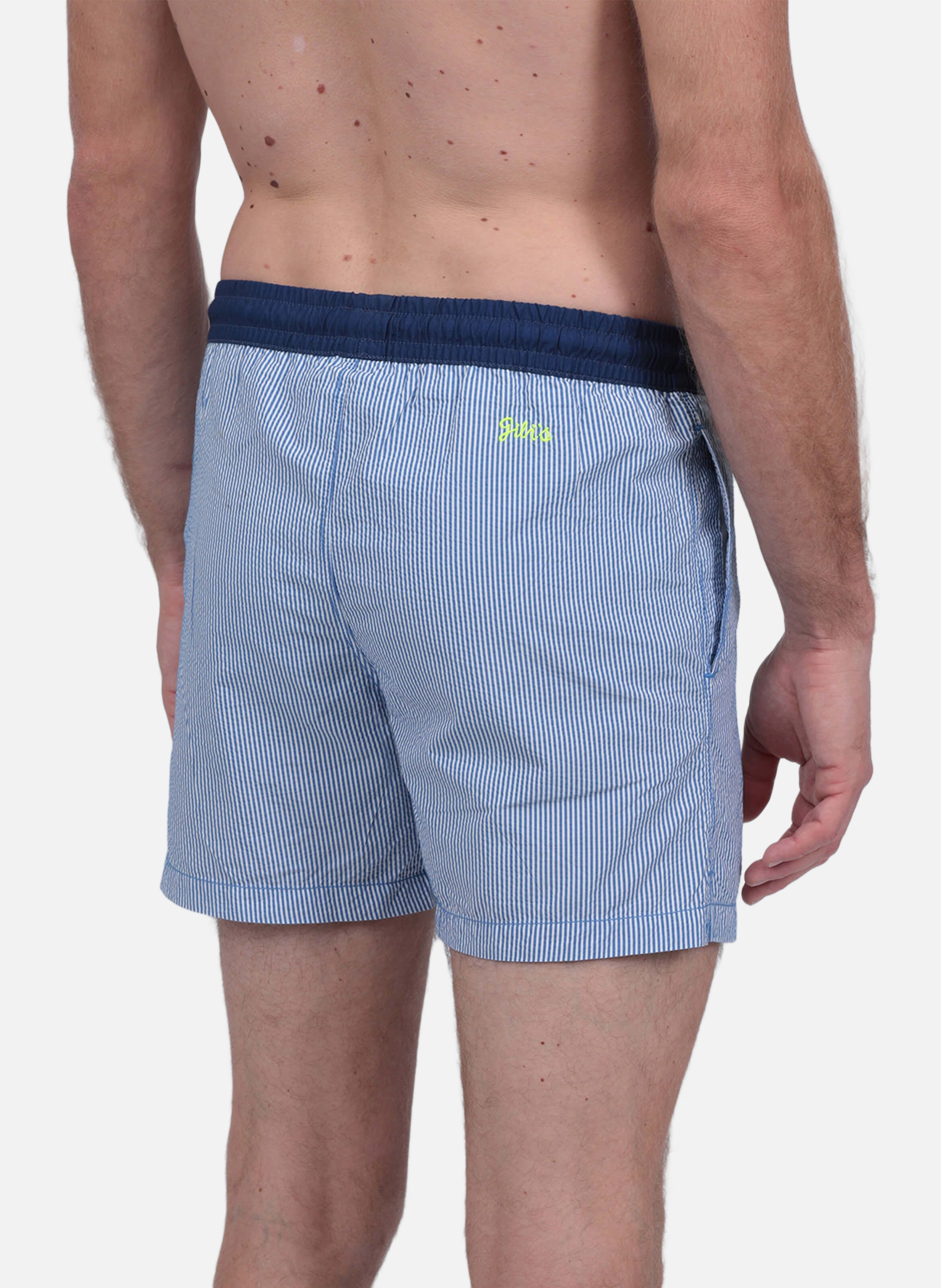 Short de bain  -  seersucker GILI'S Bleu