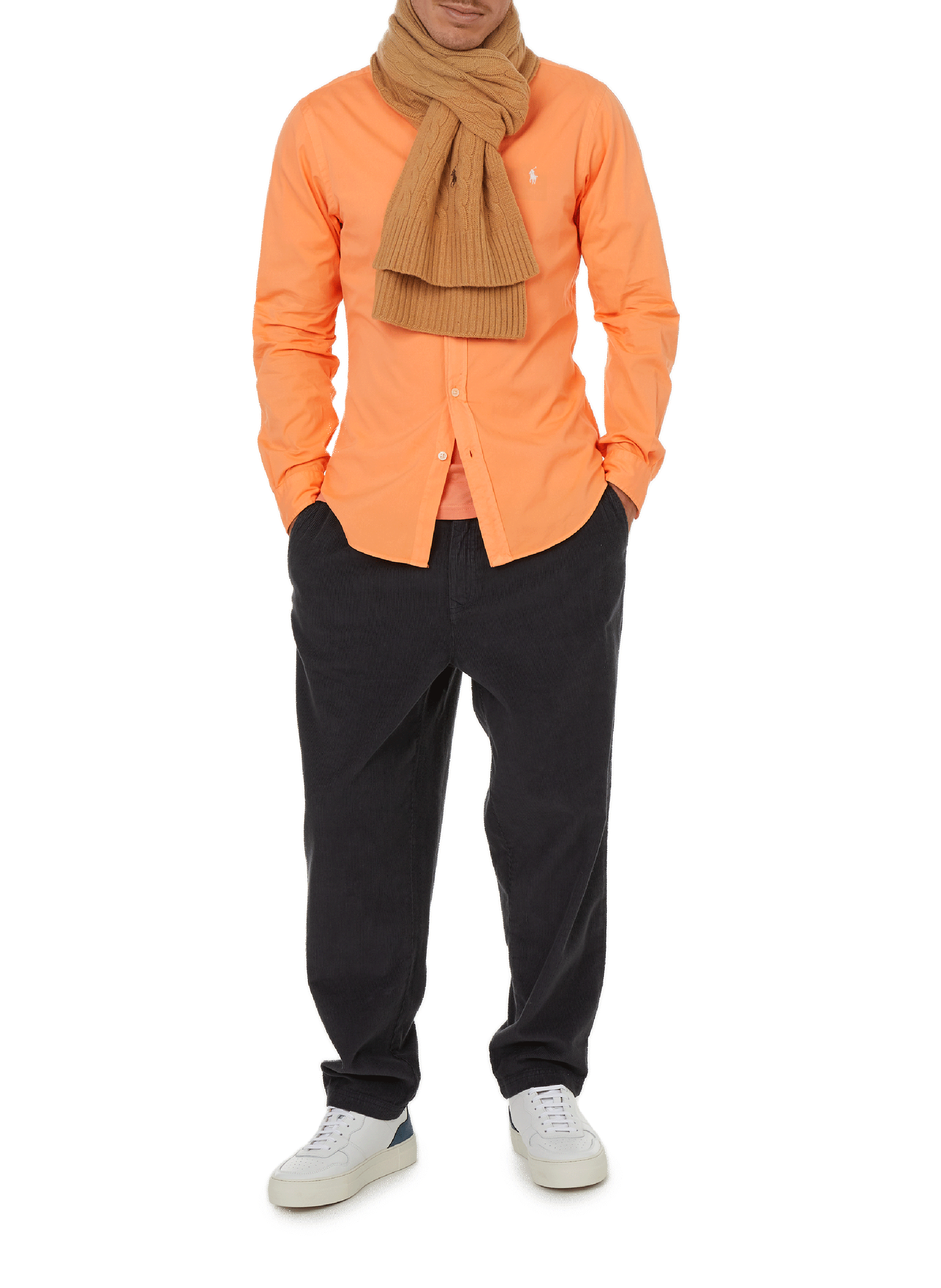 Slim-fit cotton shirt  POLO RALPH LAUREN Orange