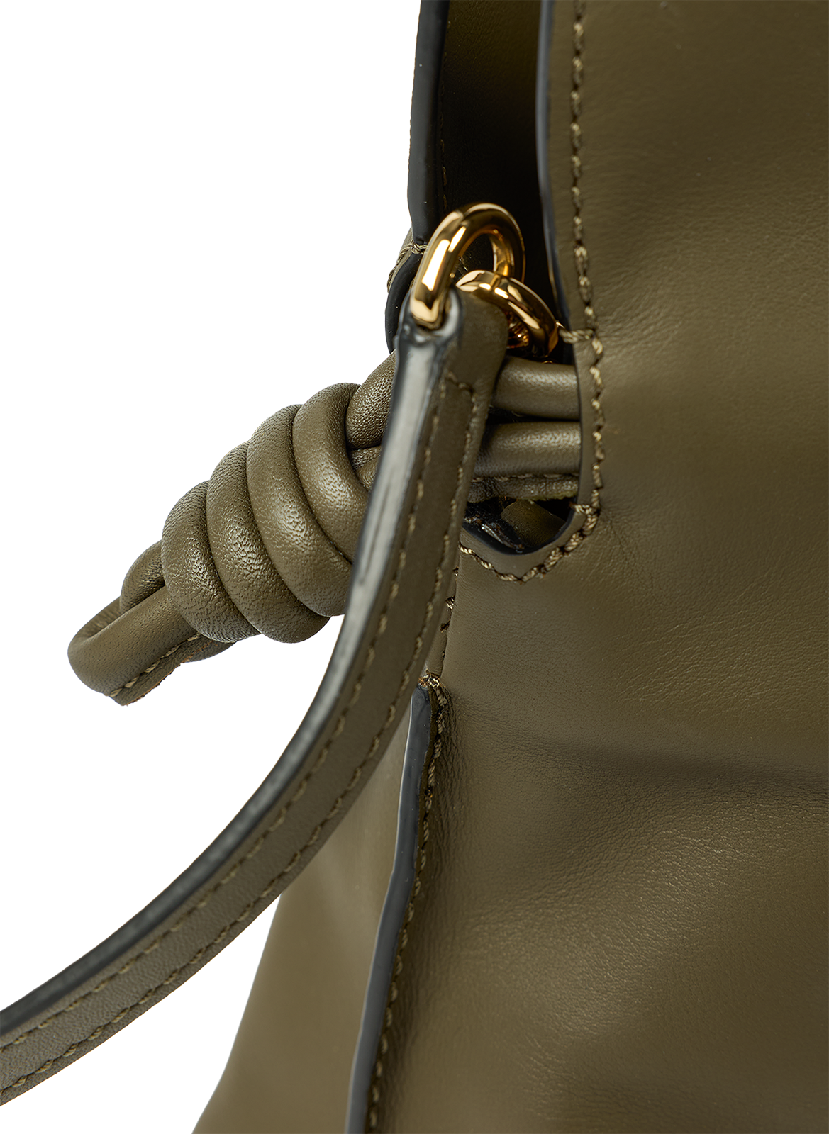 Mini Flamenco clutch in nappa calf leather LOEWE Khaki