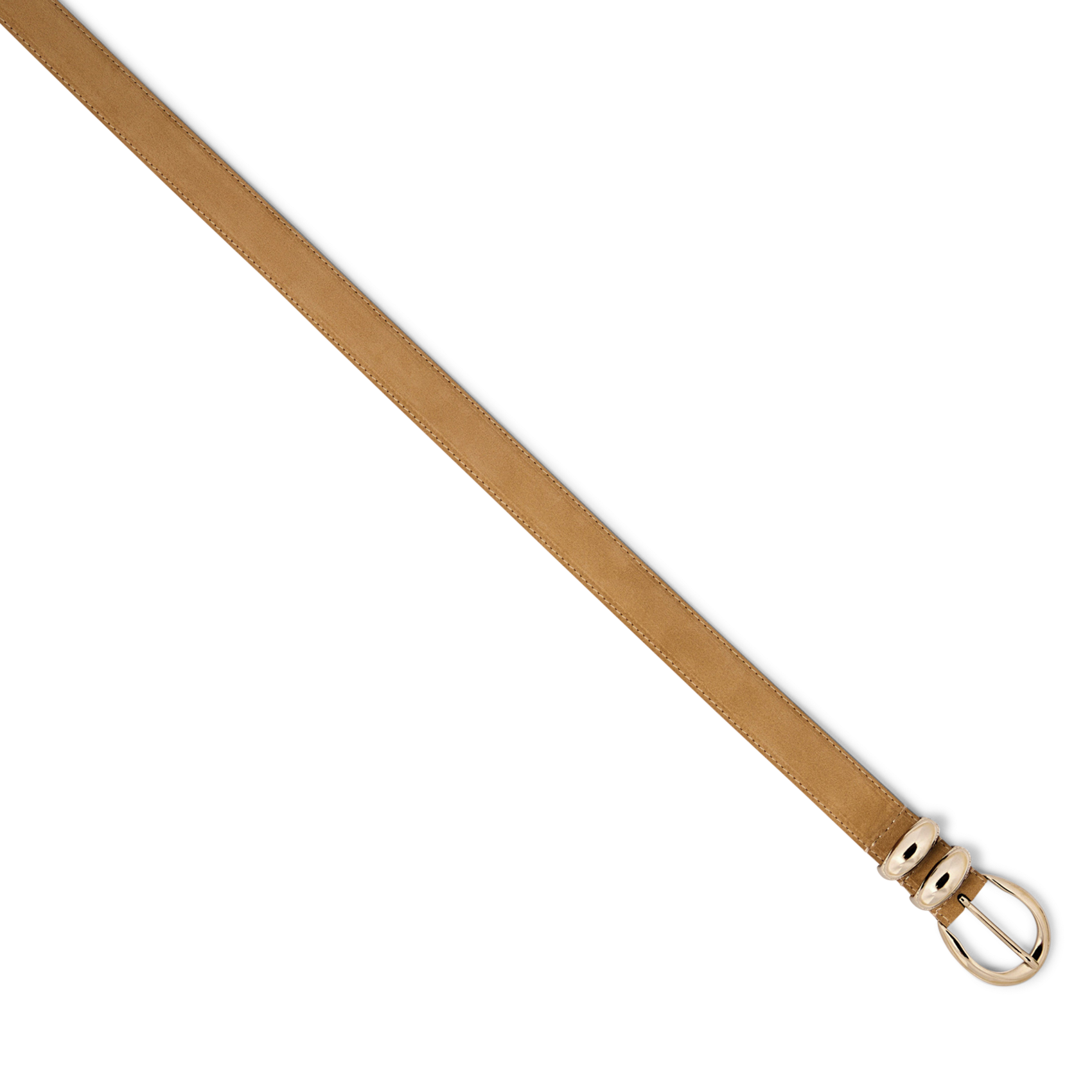 Ceinture en cuir velours SANDRO Beige