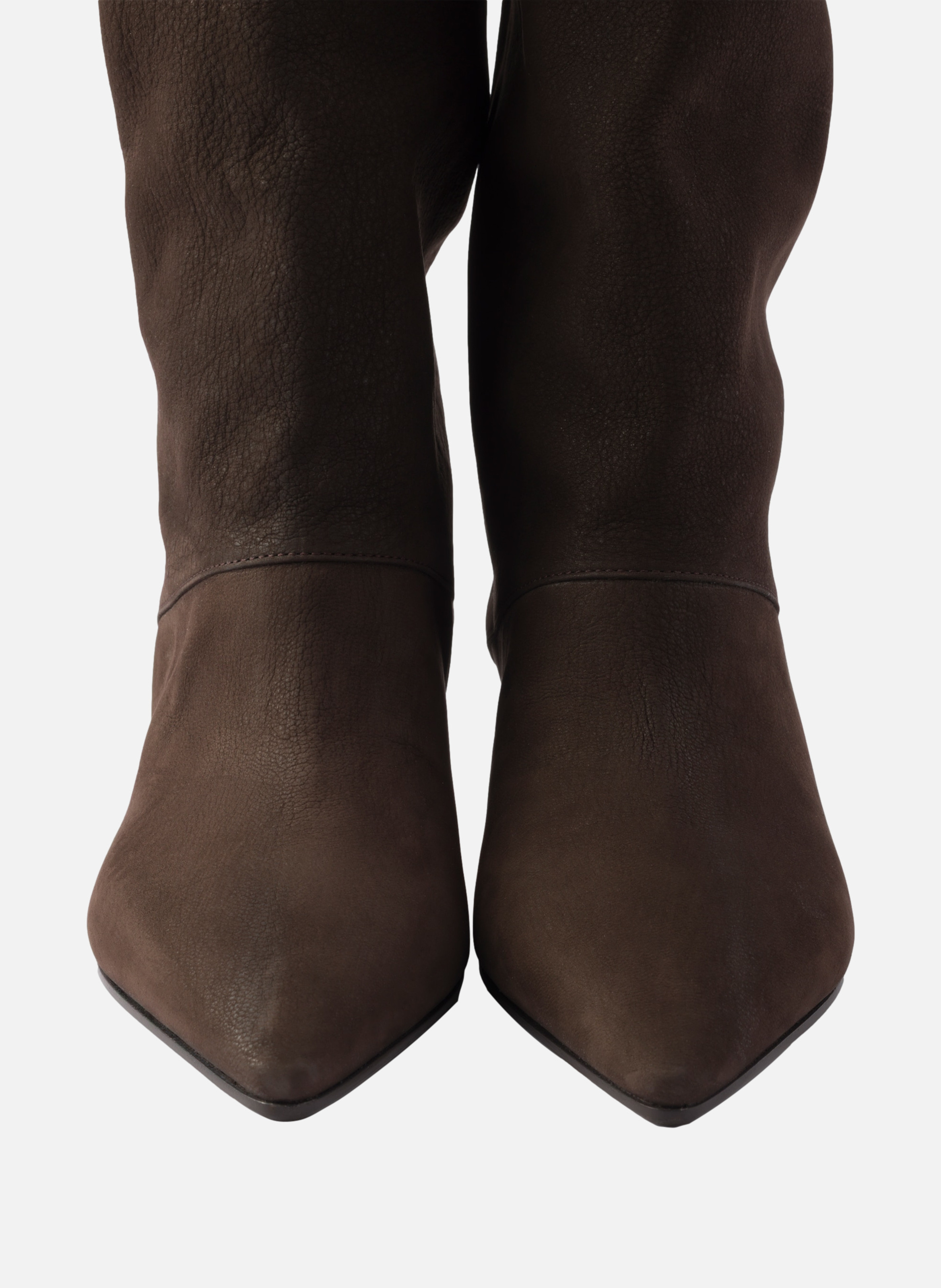 Bottes en cuir PRADA Marron