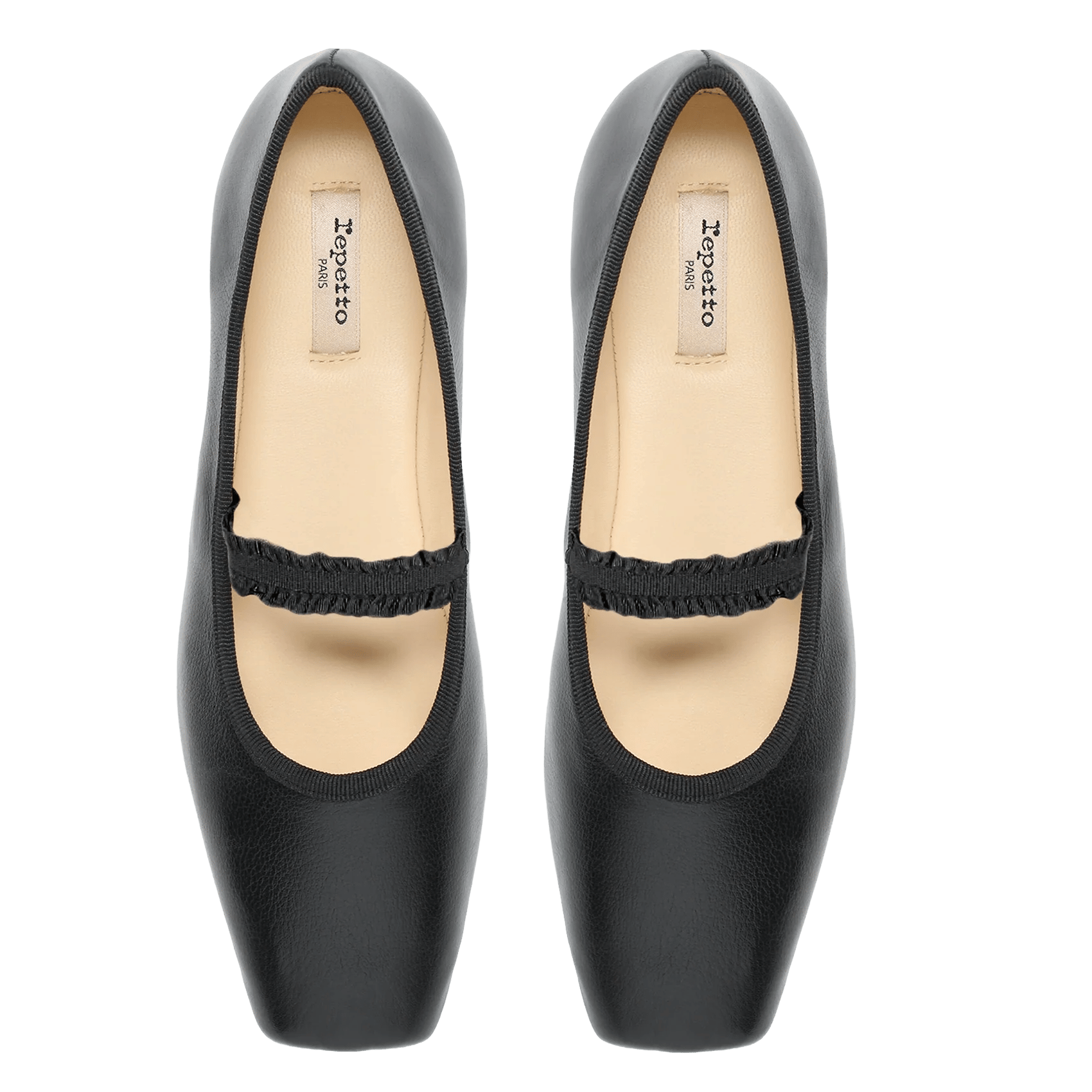 Ballerines en cuir REPETTO Noir