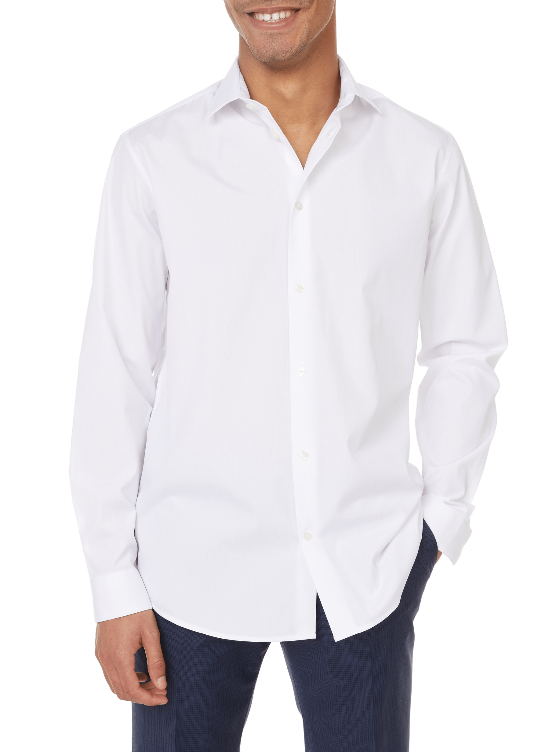 Straight cotton shirt AU PRINTEMPS PARIS White