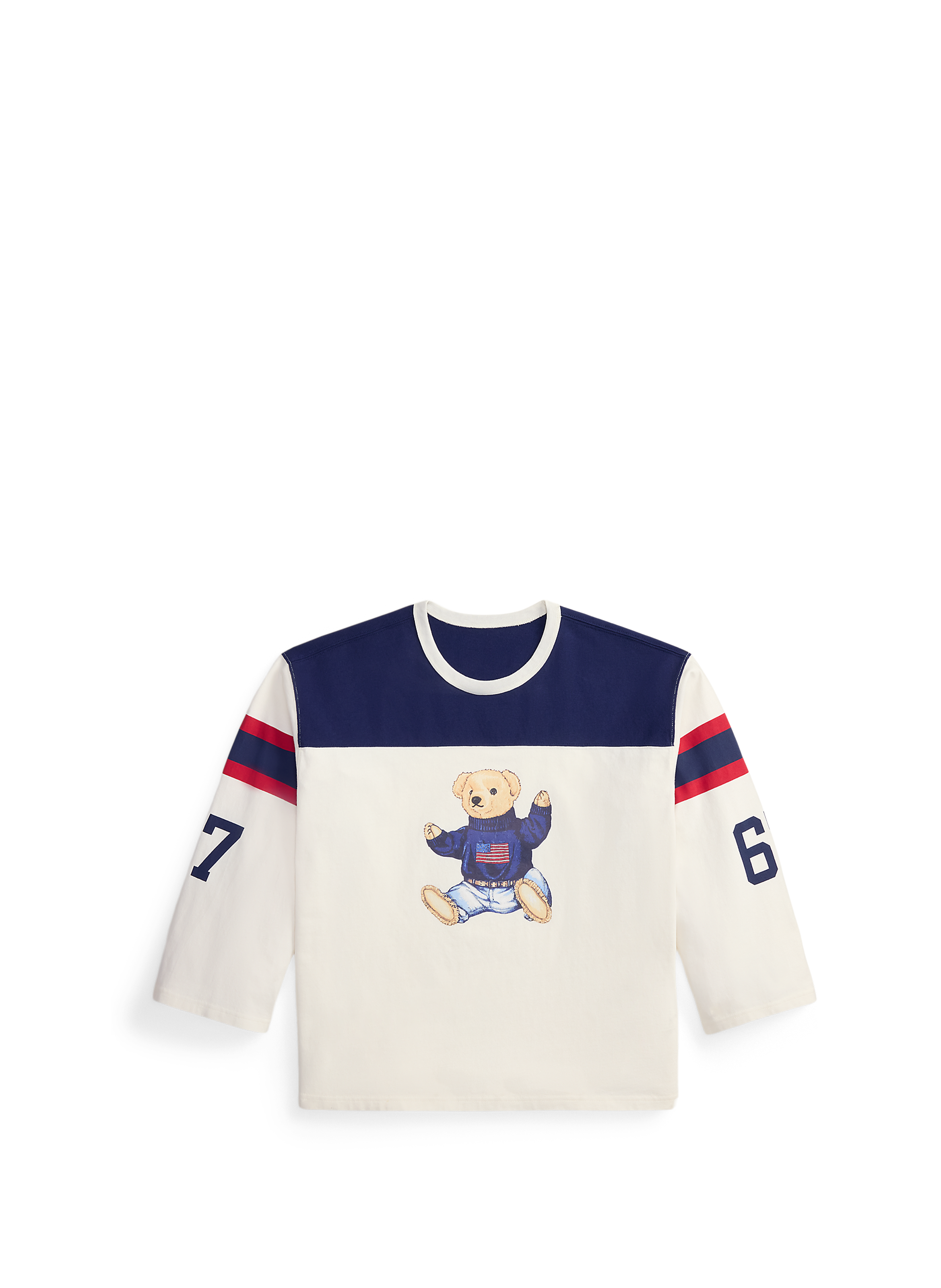 Printed iconic bear cotton T-shirt POLO RALPH LAUREN Multicolour