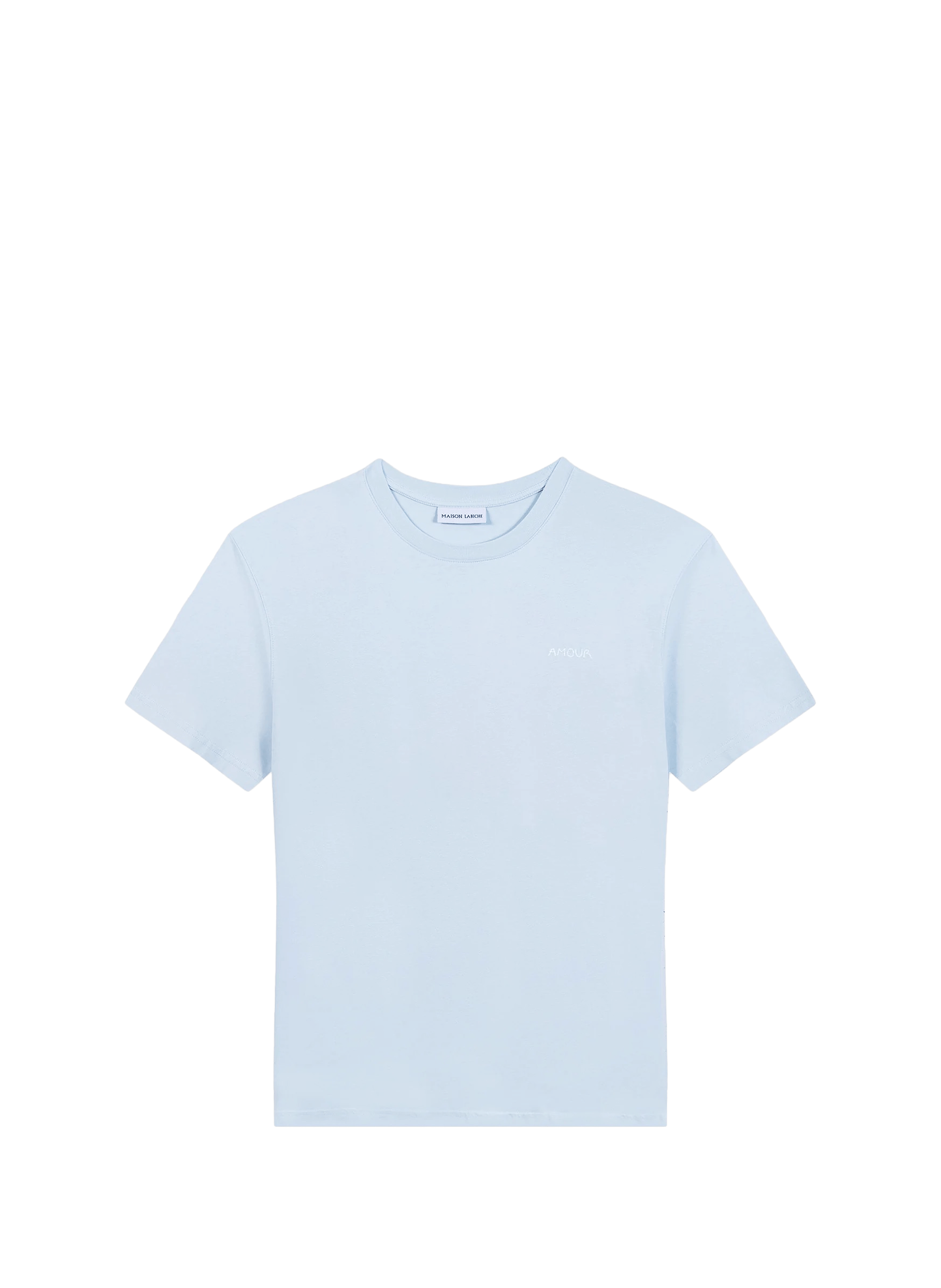 T-shirt Popincourt droit en coton biologique MAISON LABICHE Blue