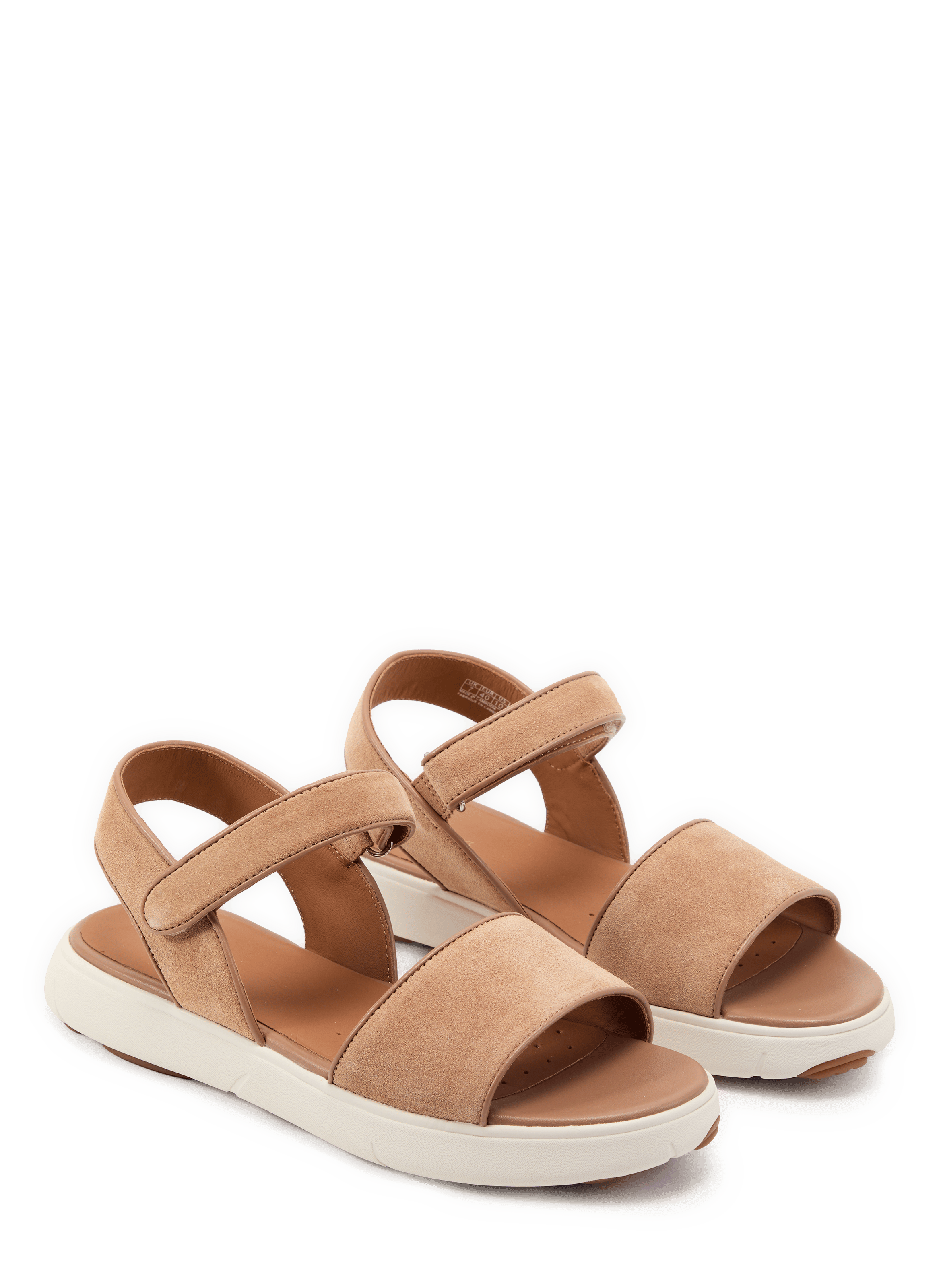 Sandales plates Nebula à scratch GEOX Beige