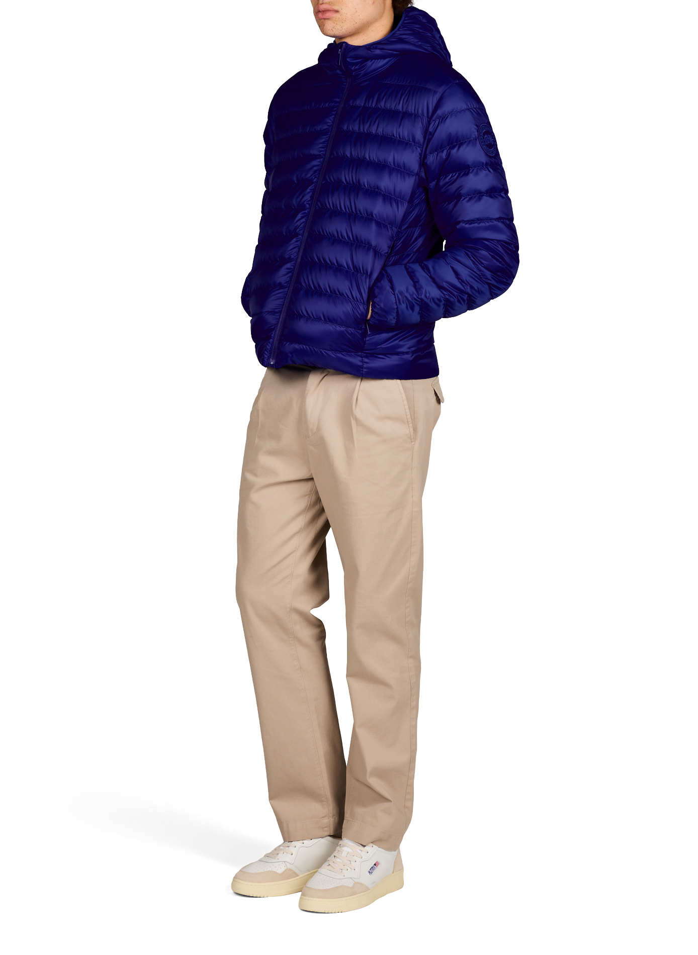 Piumino diritto collo alto CANADA GOOSE Blu