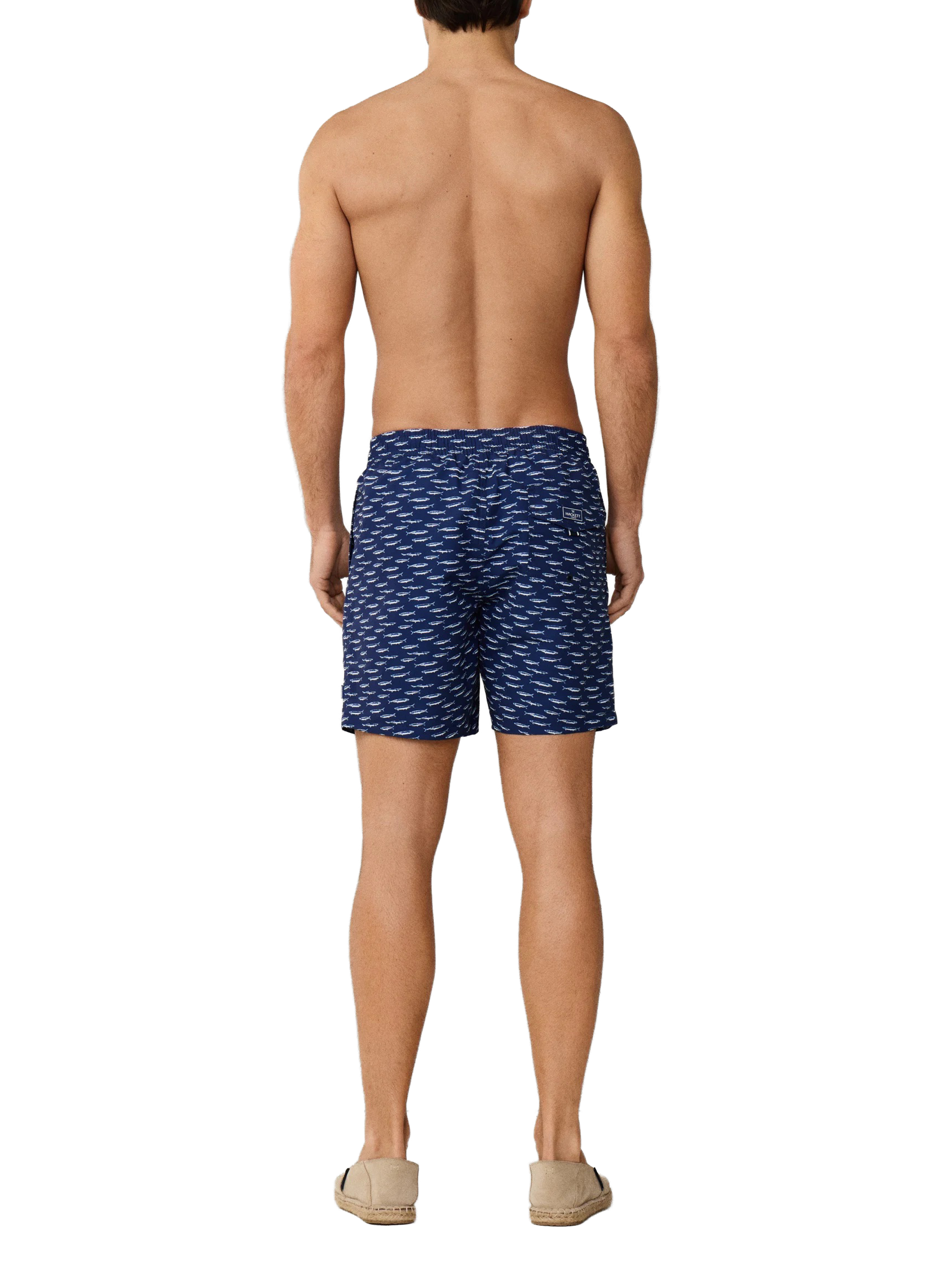 Short de bain à imprimé sardine HACKETT Bleu