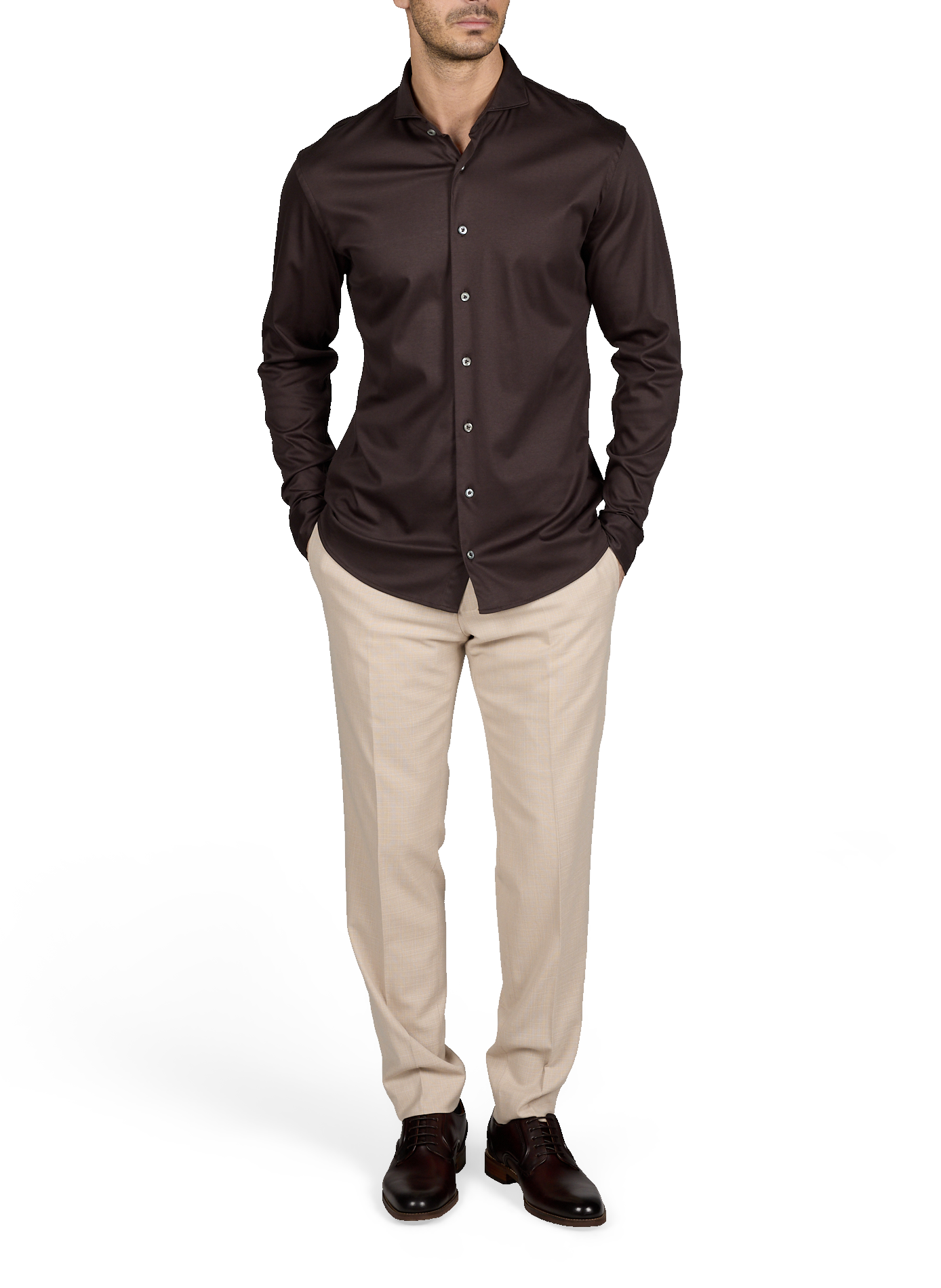  Cotton shirt VAN LAACK Brown