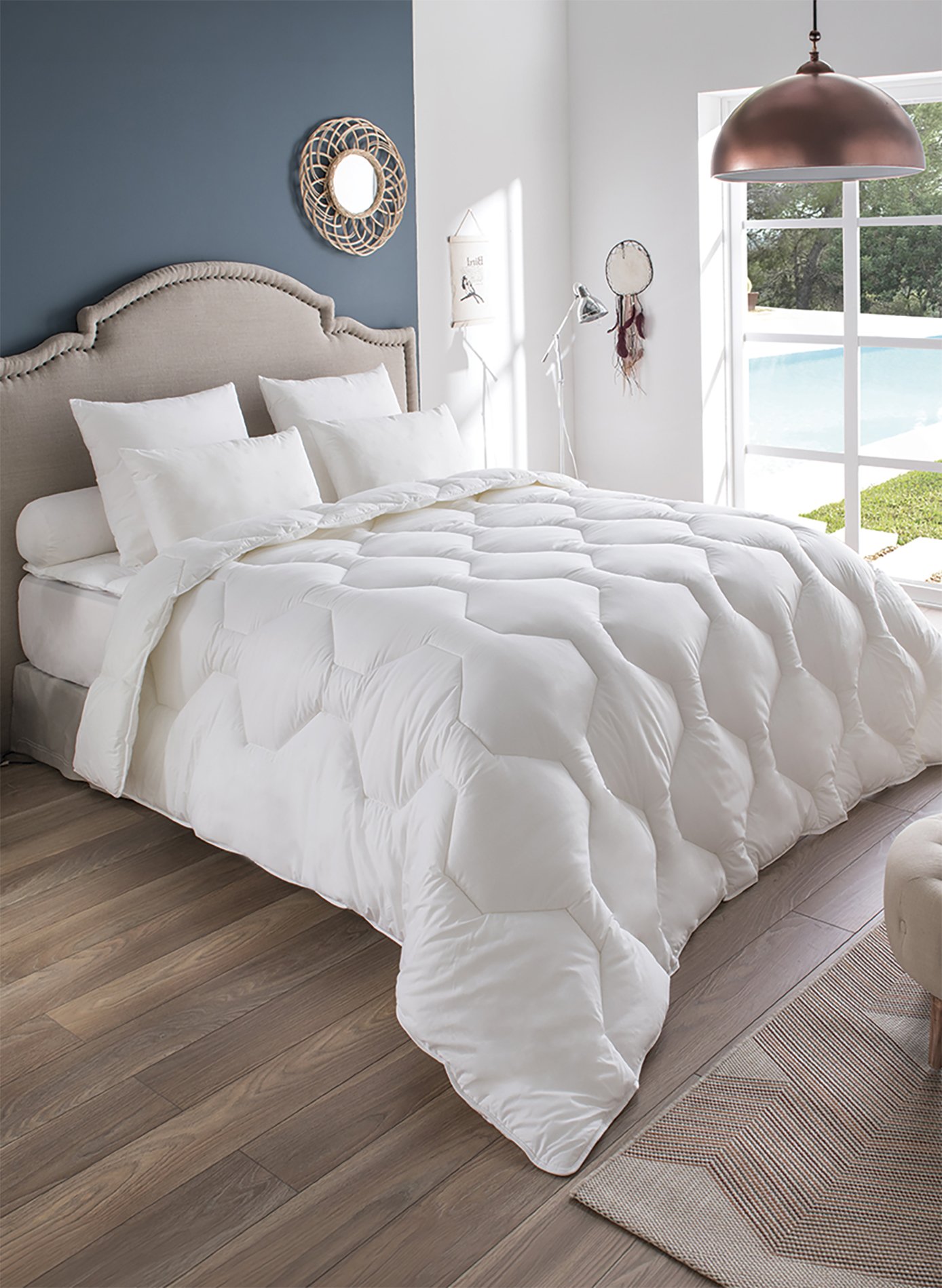 Couette tournesol  - legere Blanc