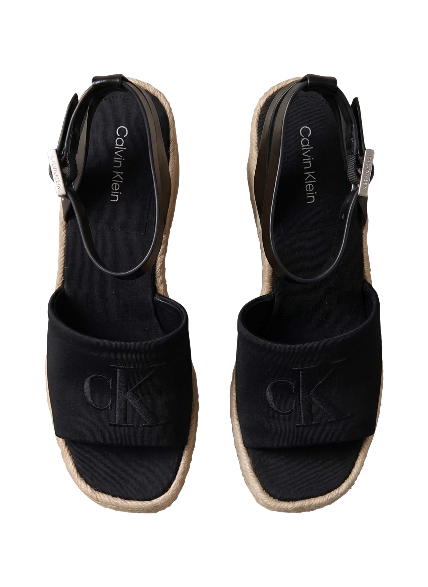 Hohe Keil-Espadrilles CALVIN KLEIN Schwarz