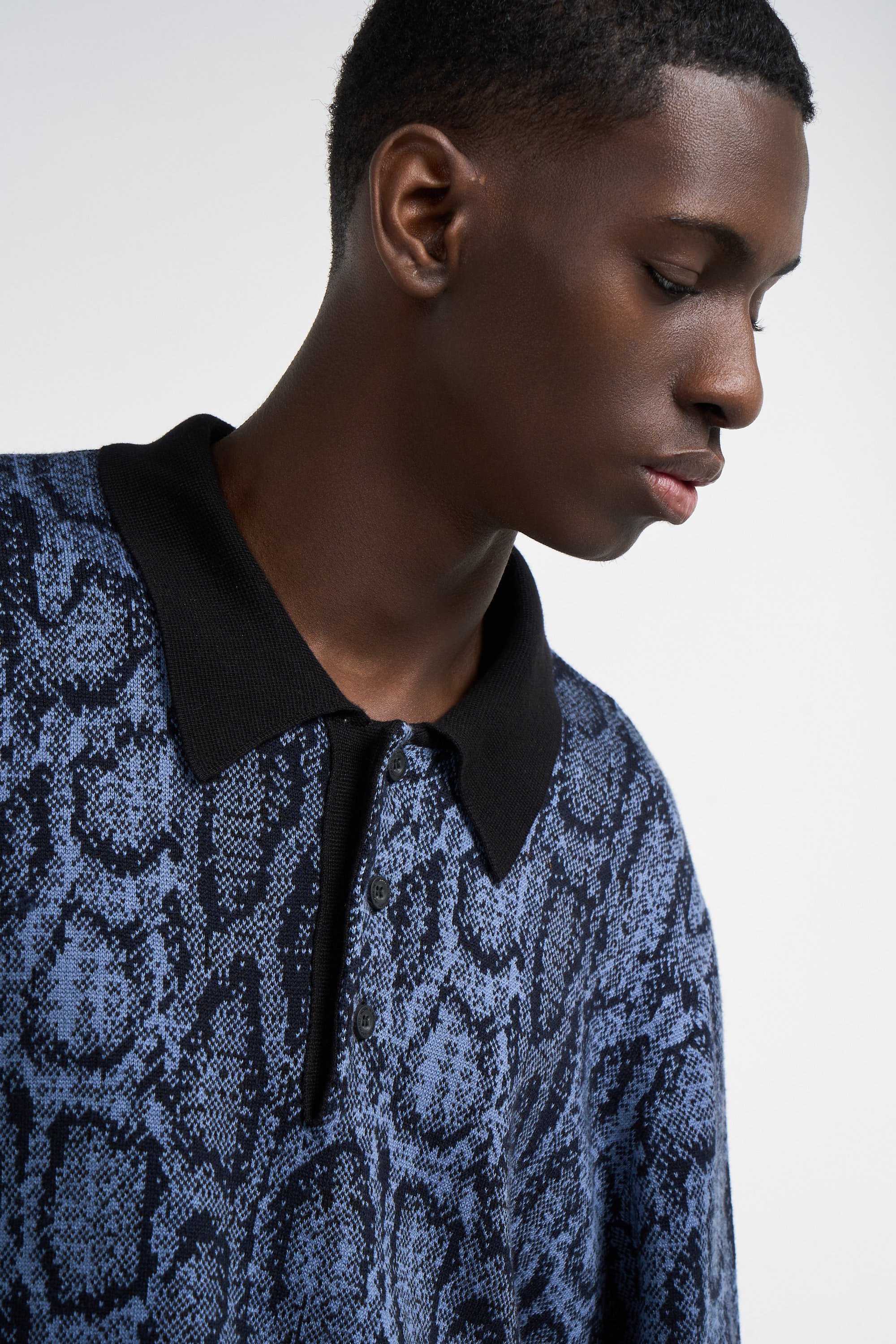 Polo l/s snake polo CARHARTT WIP Bleu