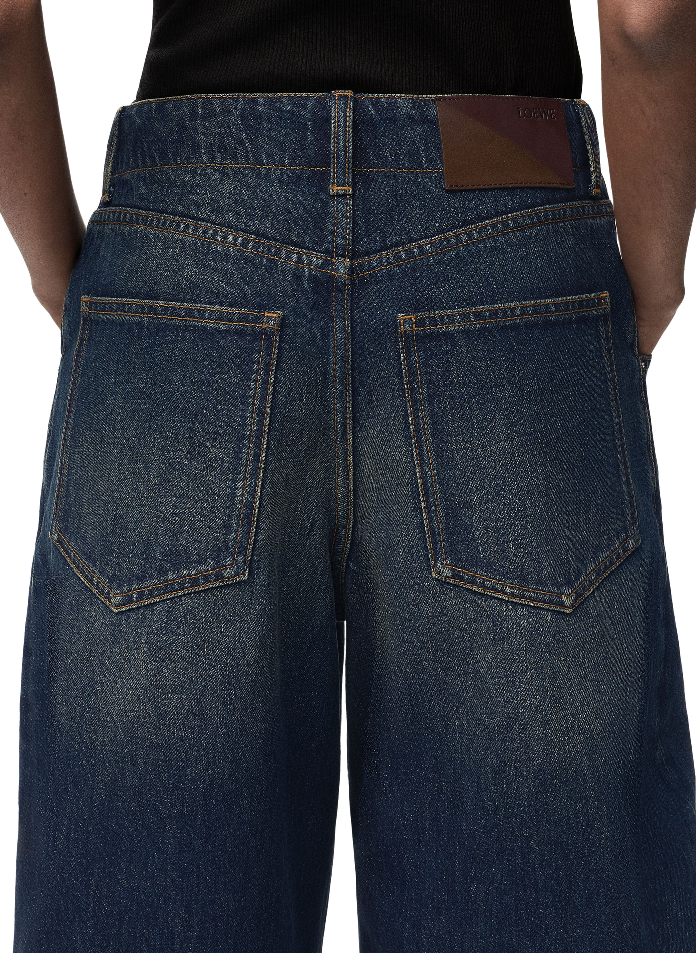 Jeansrock aus Baumwolldenim LOEWE Blau