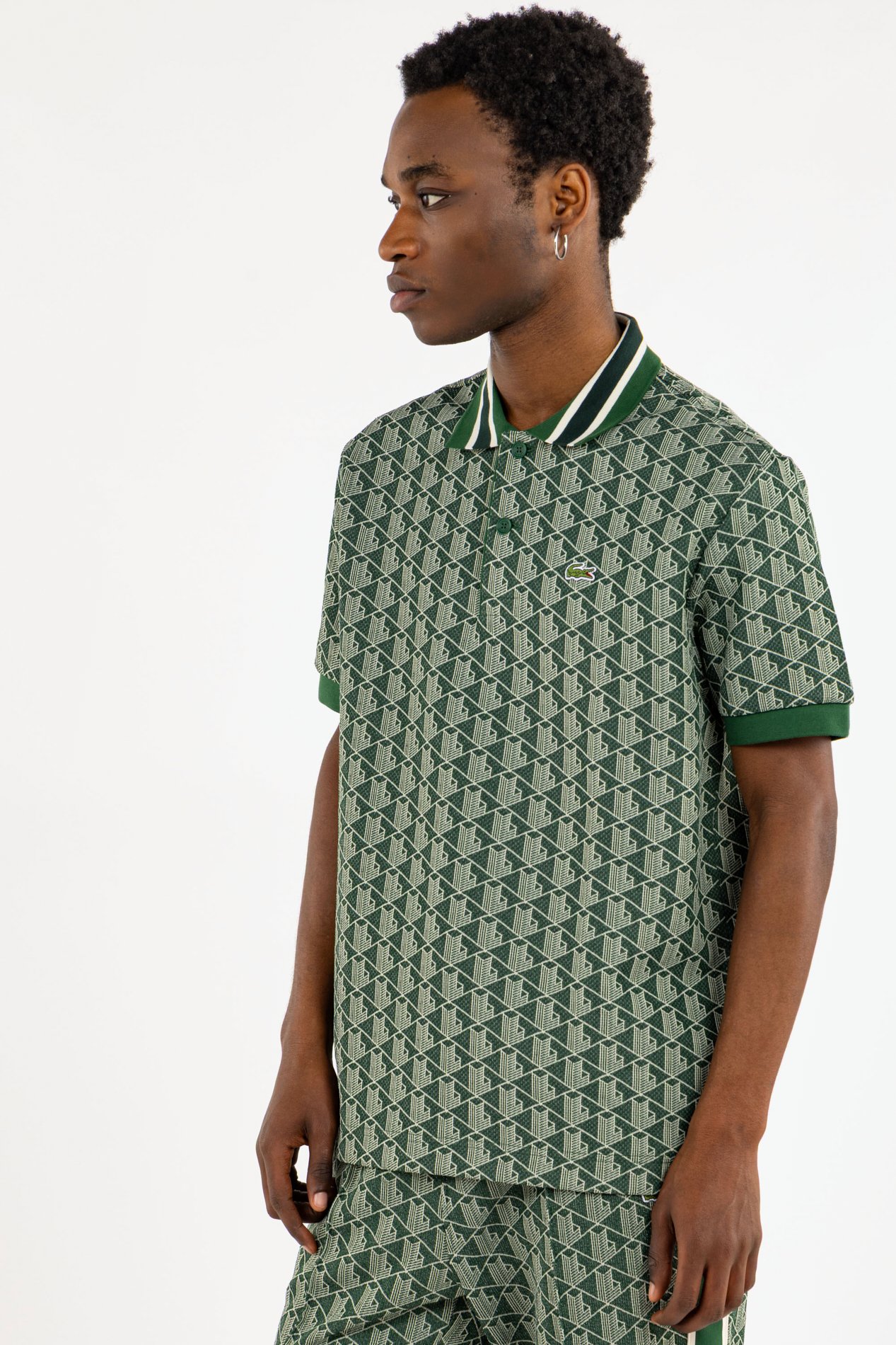 Polo the blend monograme LACOSTE Vert