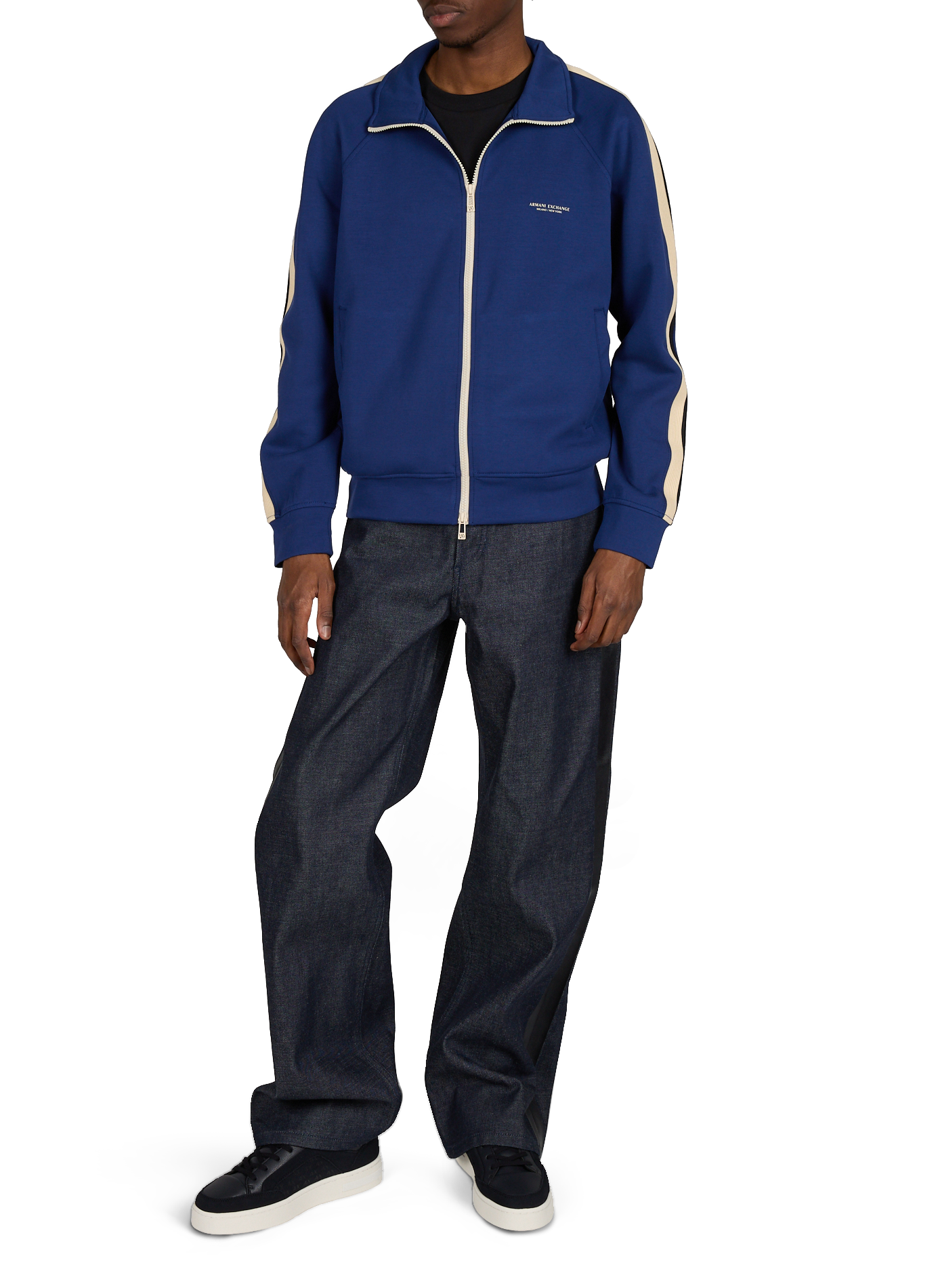 Leather sneakers ARMANI EXCHANGE Blue