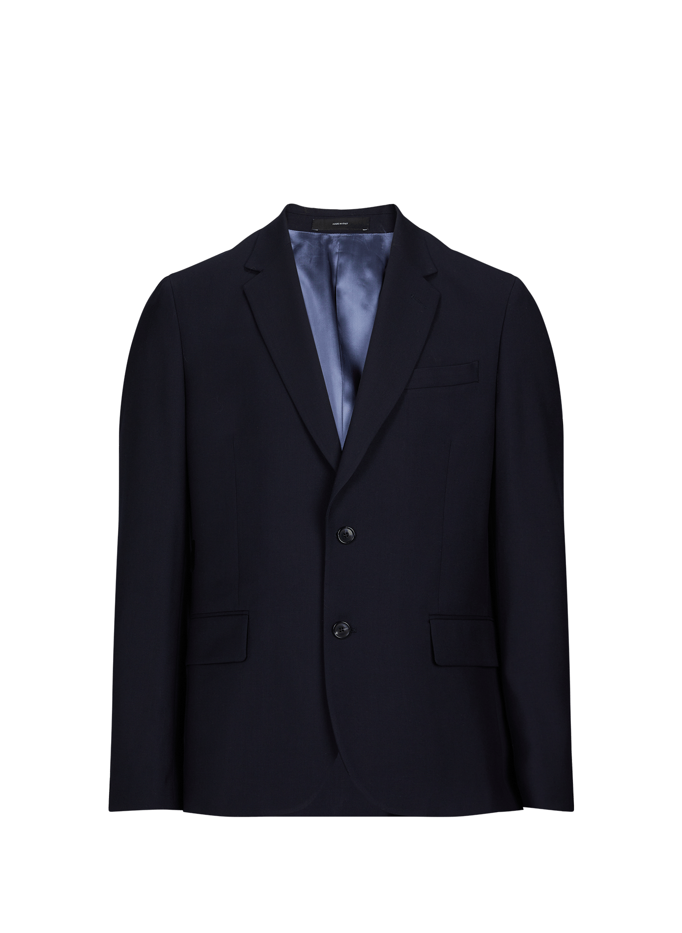 Two-piece solid color wool suit PAUL SMITH Blue