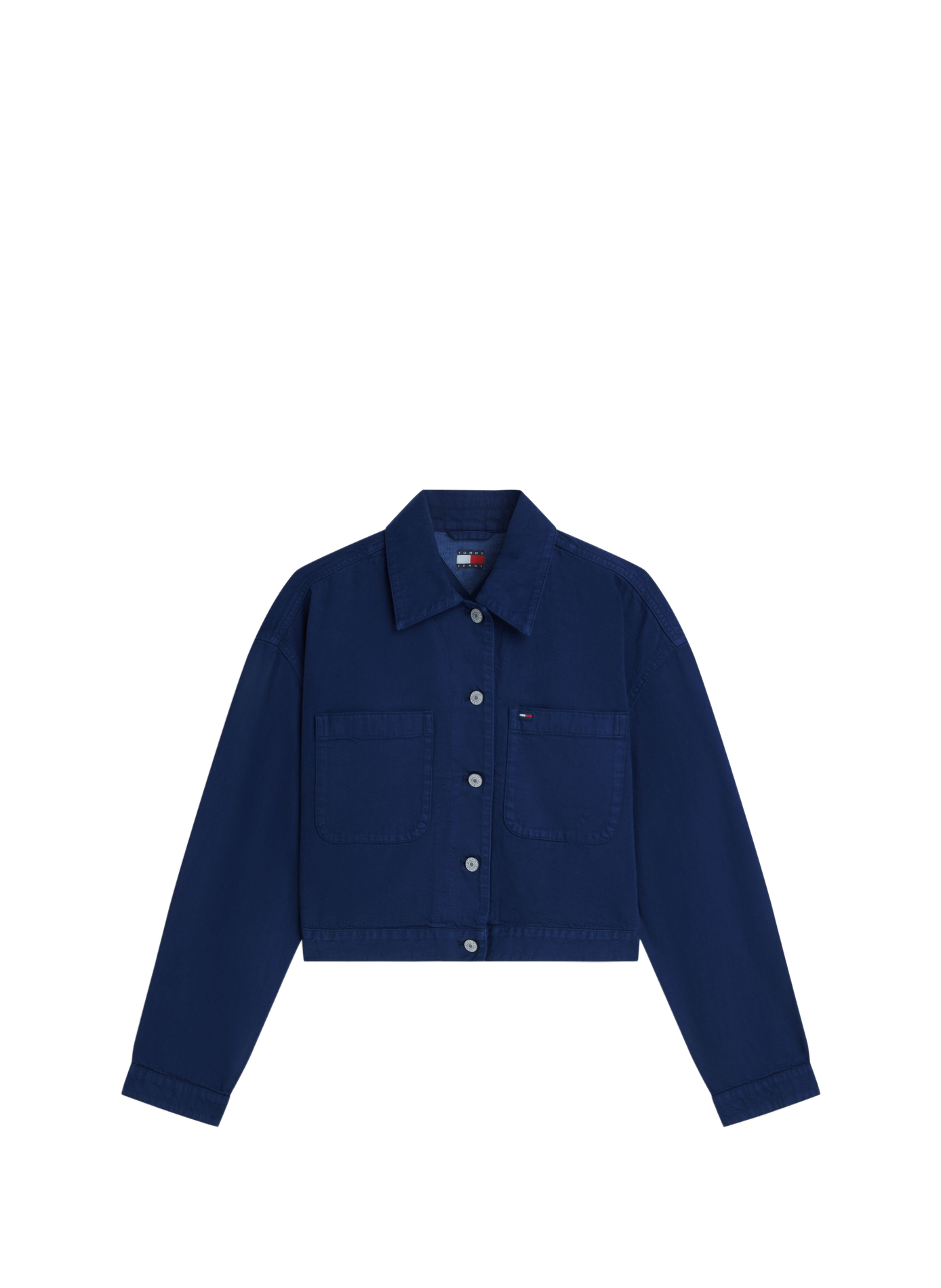 Jacket with classic cotton collar TOMMY HILFIGER Blue