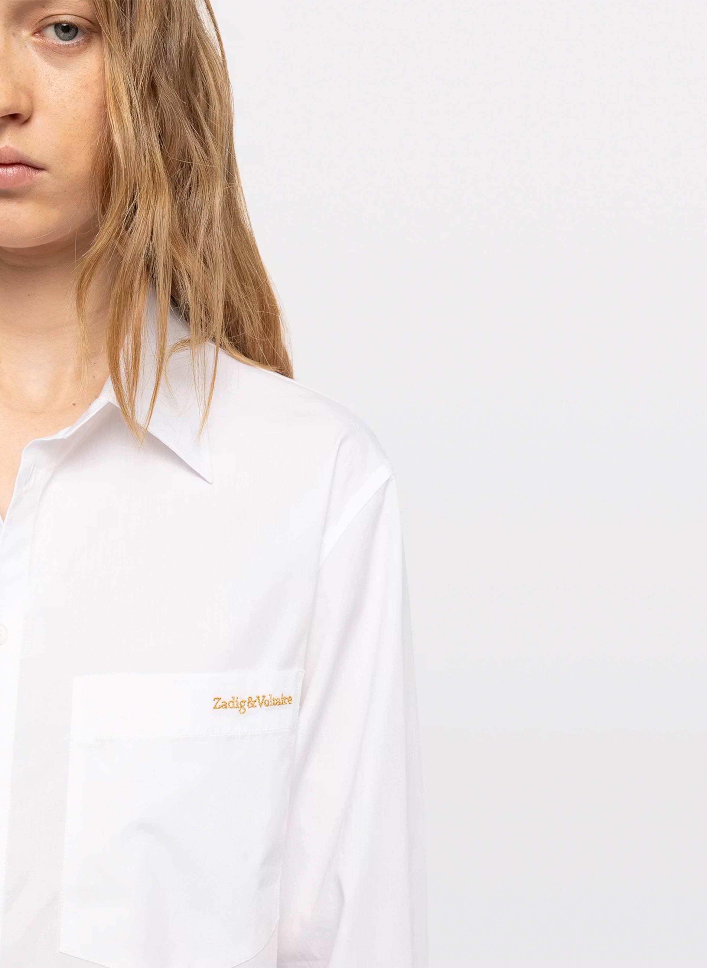 Katoenen overhemd ZADIG&VOLTAIRE Wit