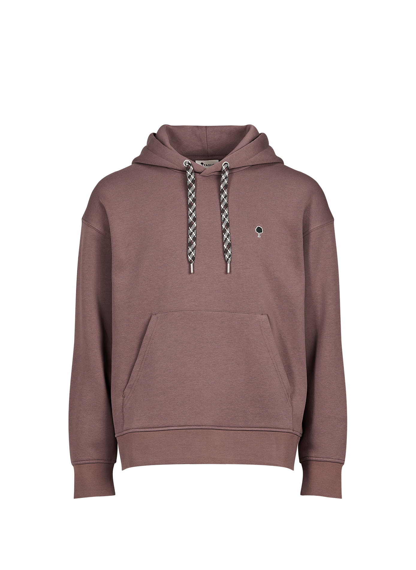 Sweatshirt droit à capuche en coton mélangé FAGUO Rouge