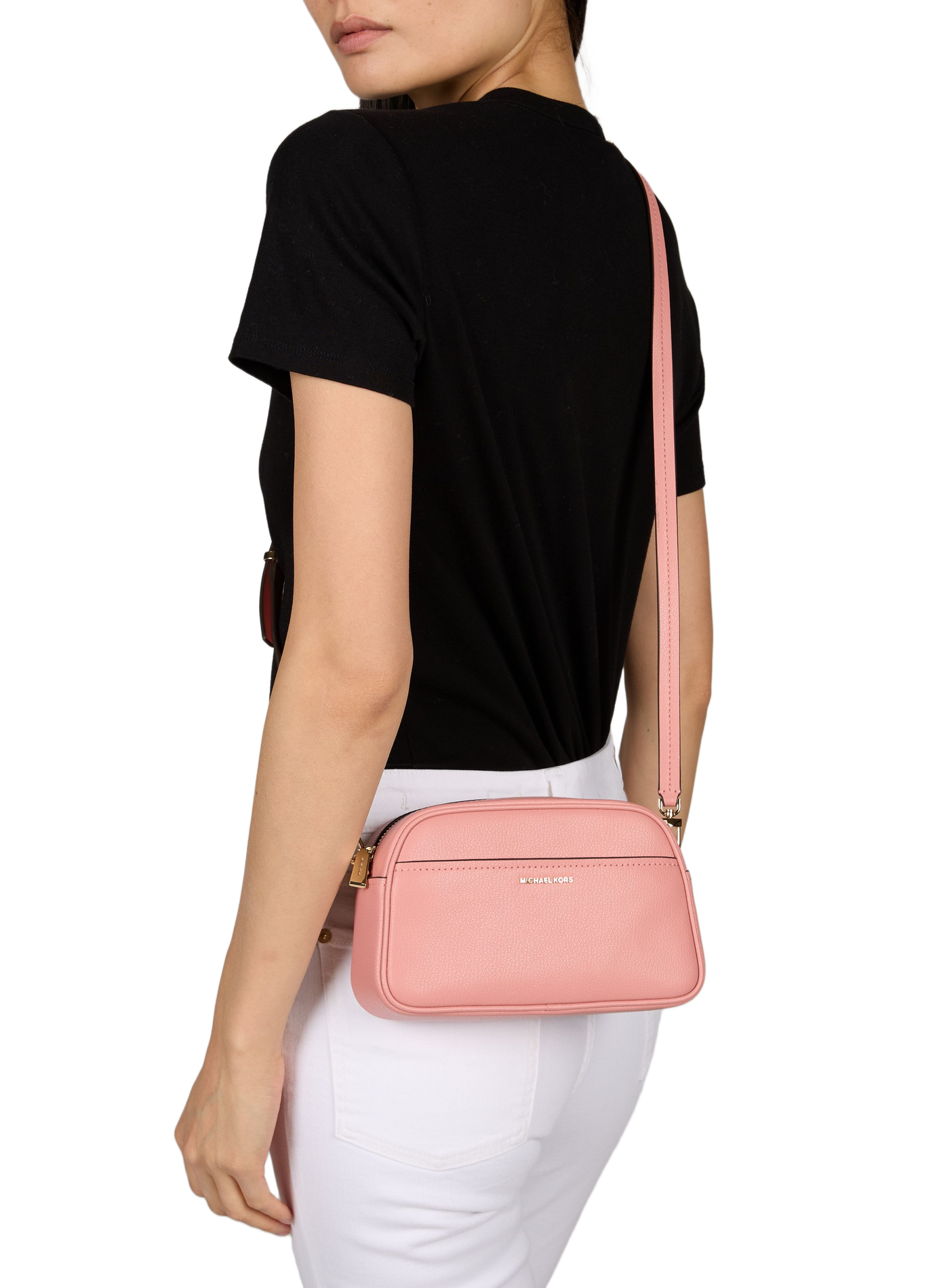 Jet Set leather shoulder bag MICHAEL KORS Pink