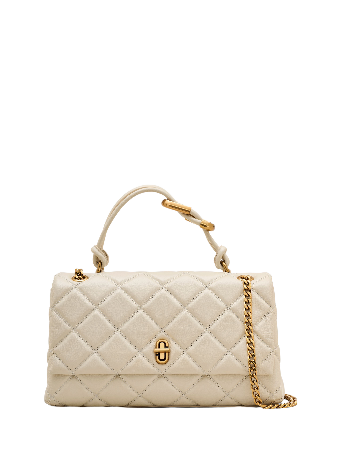 Sac à main Le Quilted Dual Convertible Shoulder Bag MARC JACOBS Blanc