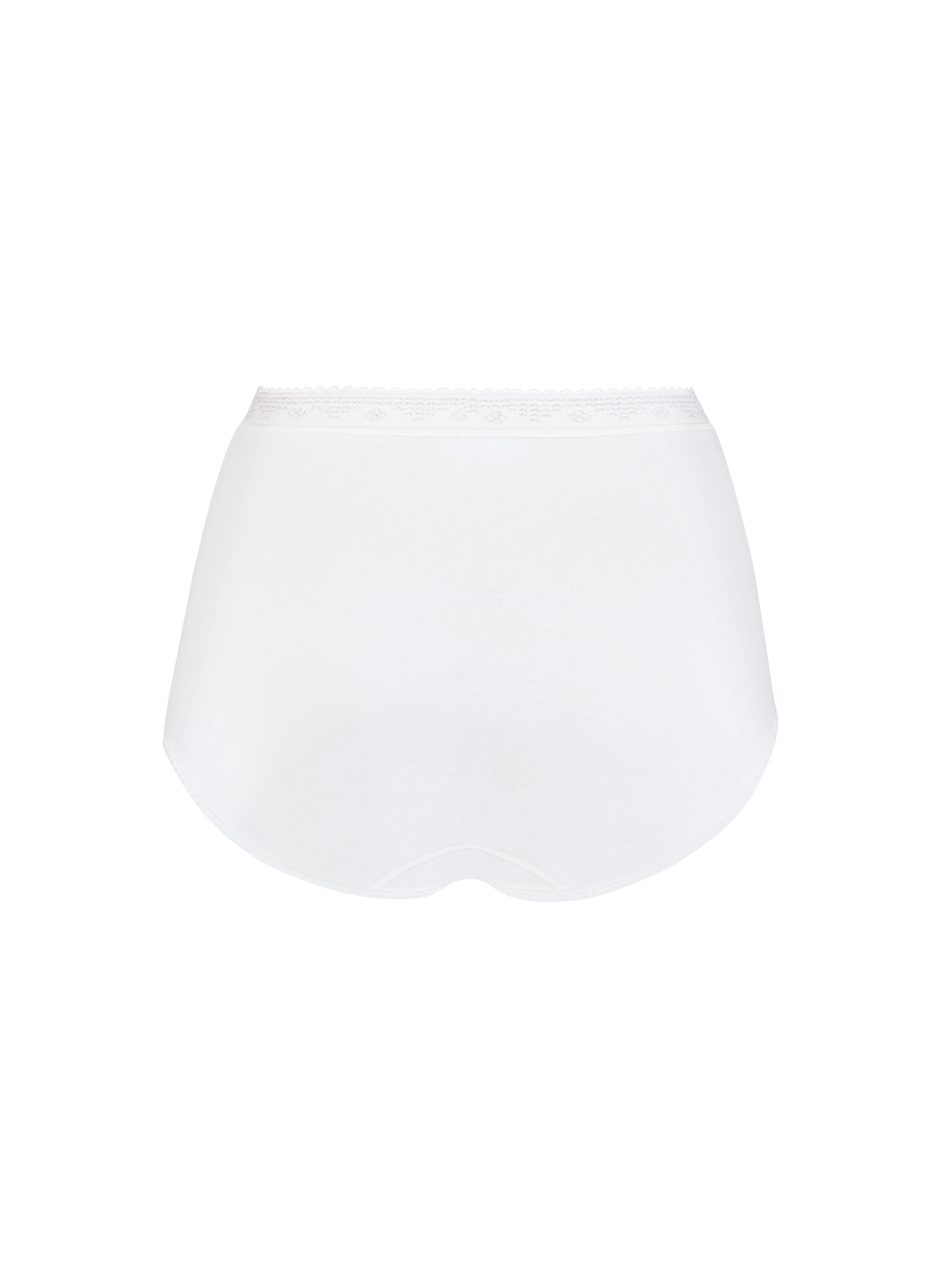 Hohe Taille Culotte aus Baumwollmischung SLOGGI Weiss