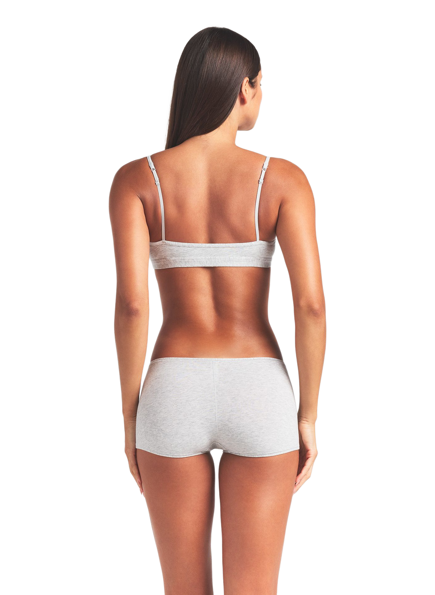Cotton blend bra SKIMS Grey